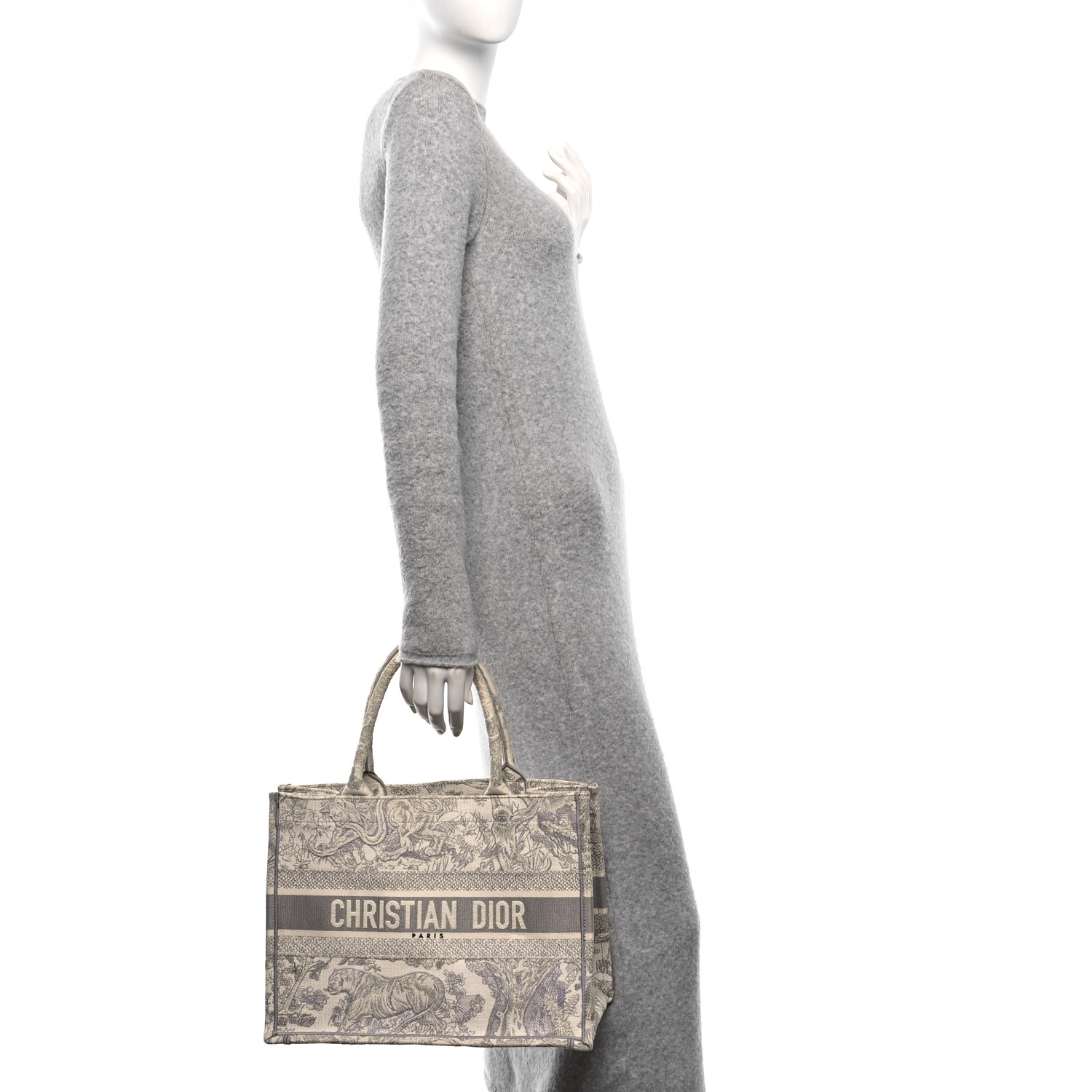 CHRISTIAN DIOR Canvas Embroidered Medium Dioriviera Toile De