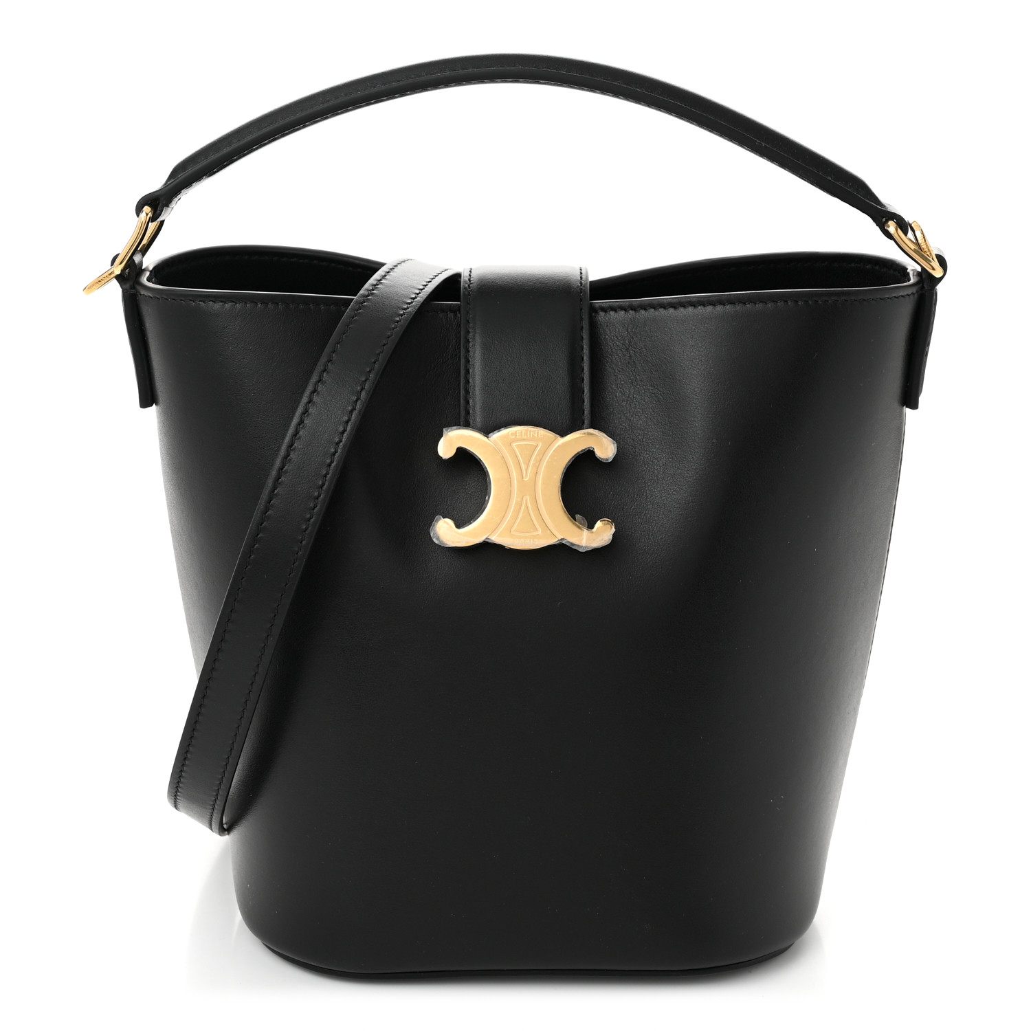 入手困難【CELINE】Mini Bucket Louise in SmoothCalfskin Black MINI BUCKET LOUISE IN smooth calfskin - BLACK | CELINE