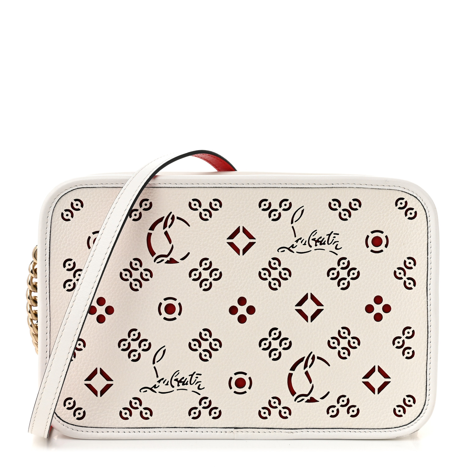 Christian Louboutinホワイトレザー ハンドバッグ Paloma medium ホワイト カーフレザー - Bags - Women