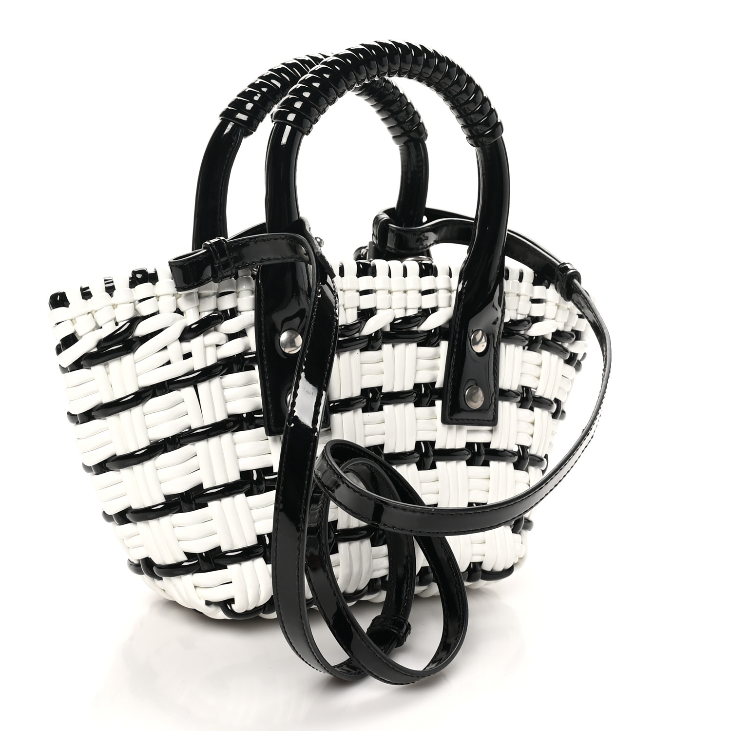 Women's Bistro Basket With Strap Xxs in White | Balenciaga US