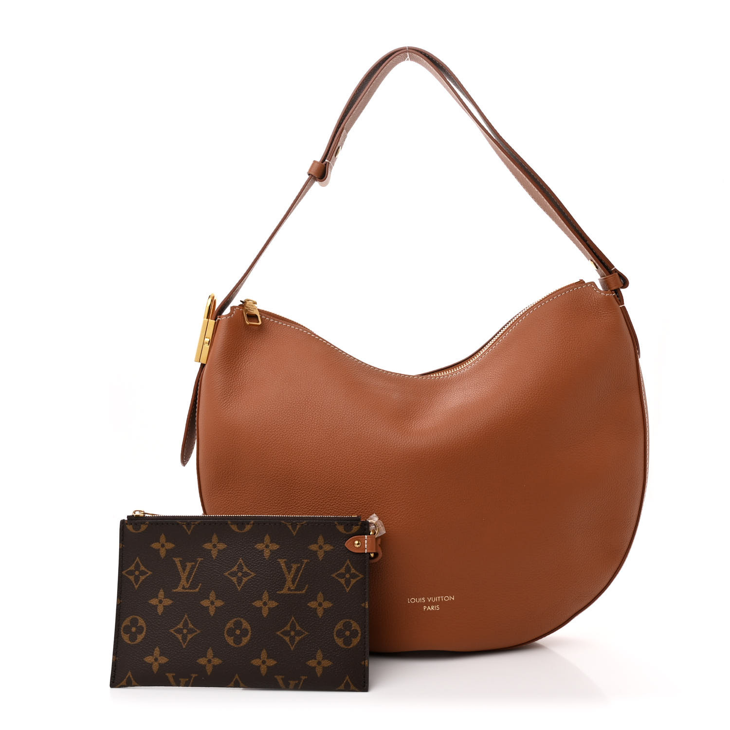 [SALE]ヴィトン Vuitton ロウキー クッキー MM コニャック LOUIS VUITTON Calfskin Low Key Cookie MM Cognac 1664478