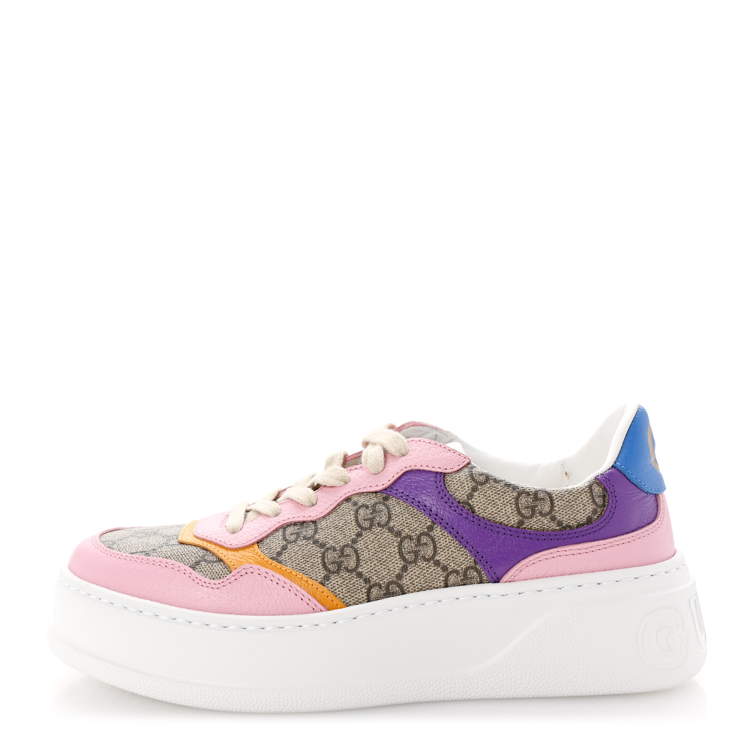 GUCCI Calfskin GG Supreme Monogram Perforated Womens