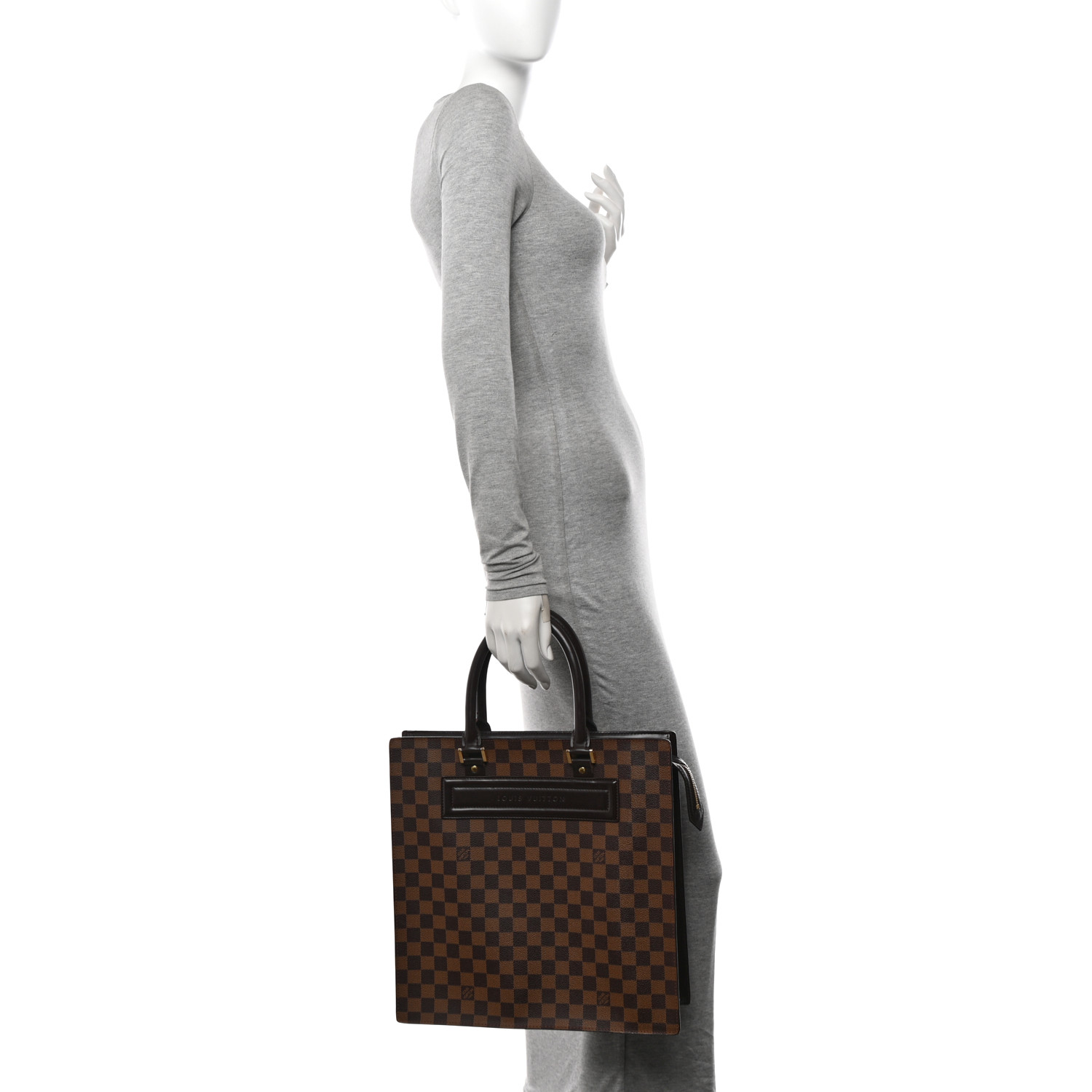 【希少】 LOUIS VUITTON Damier Ebene Venice Sac Plat GM LOUIS VUITTON Damier Ebene Venice Sac Plat GM 1610963