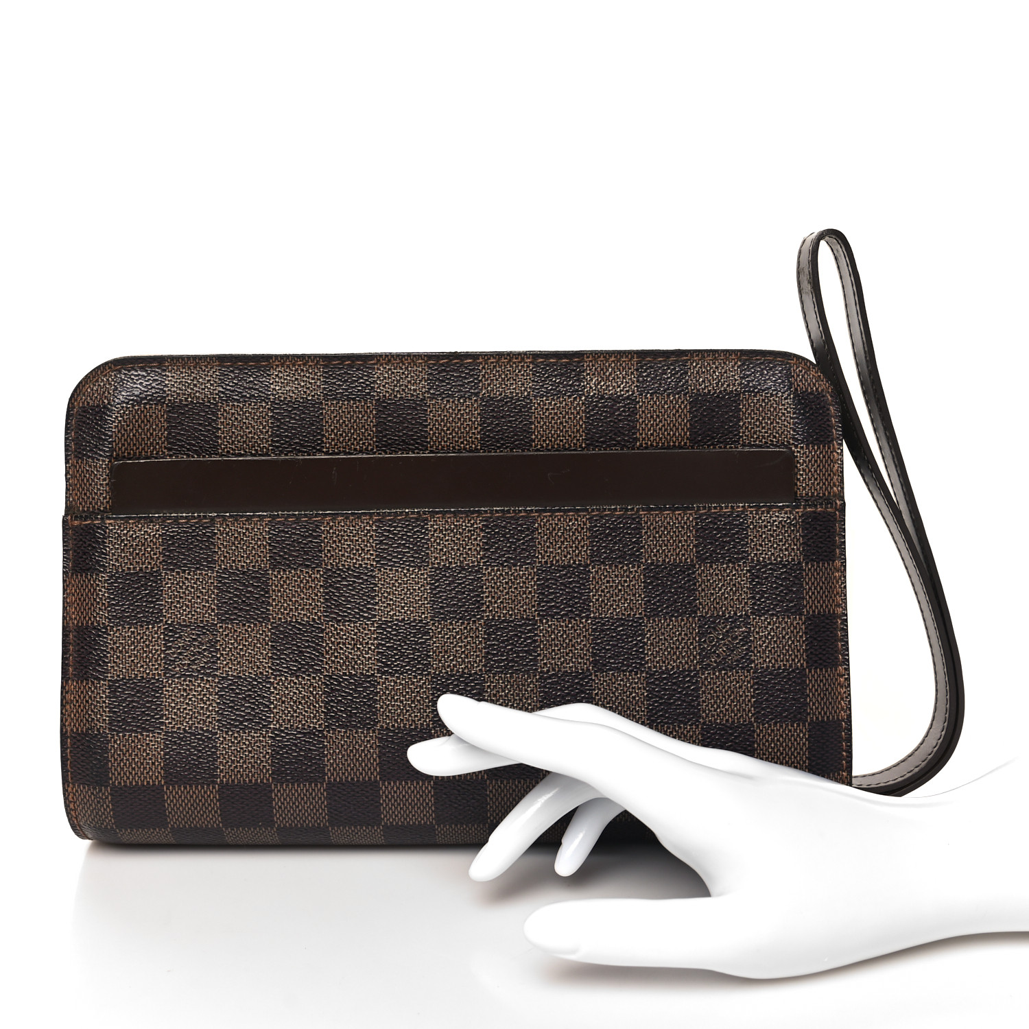 LOUIS VUITTON Damier Ebene Pochette Saint Louis Clutch
