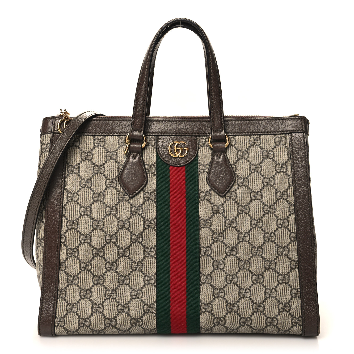 ★GUCCI★ Ophidia GG Medium Tote Bag Brown 63168596IWB8745 6 Ophidia medium tote bag in beige and brown GG fabric | GUCCI® US
