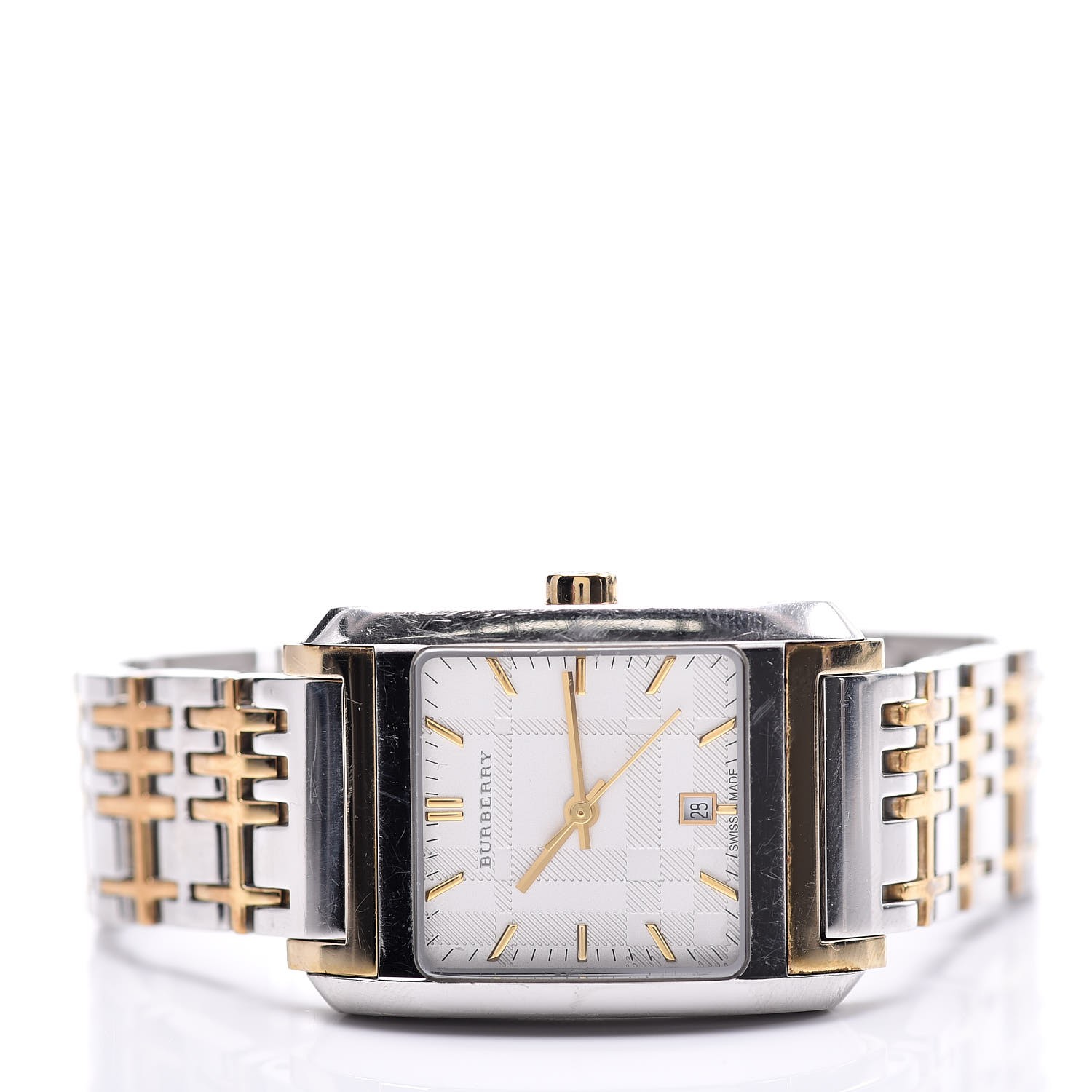BURBERRY Stainless Steel 25mm Nova Check Quartz Watch BU1573