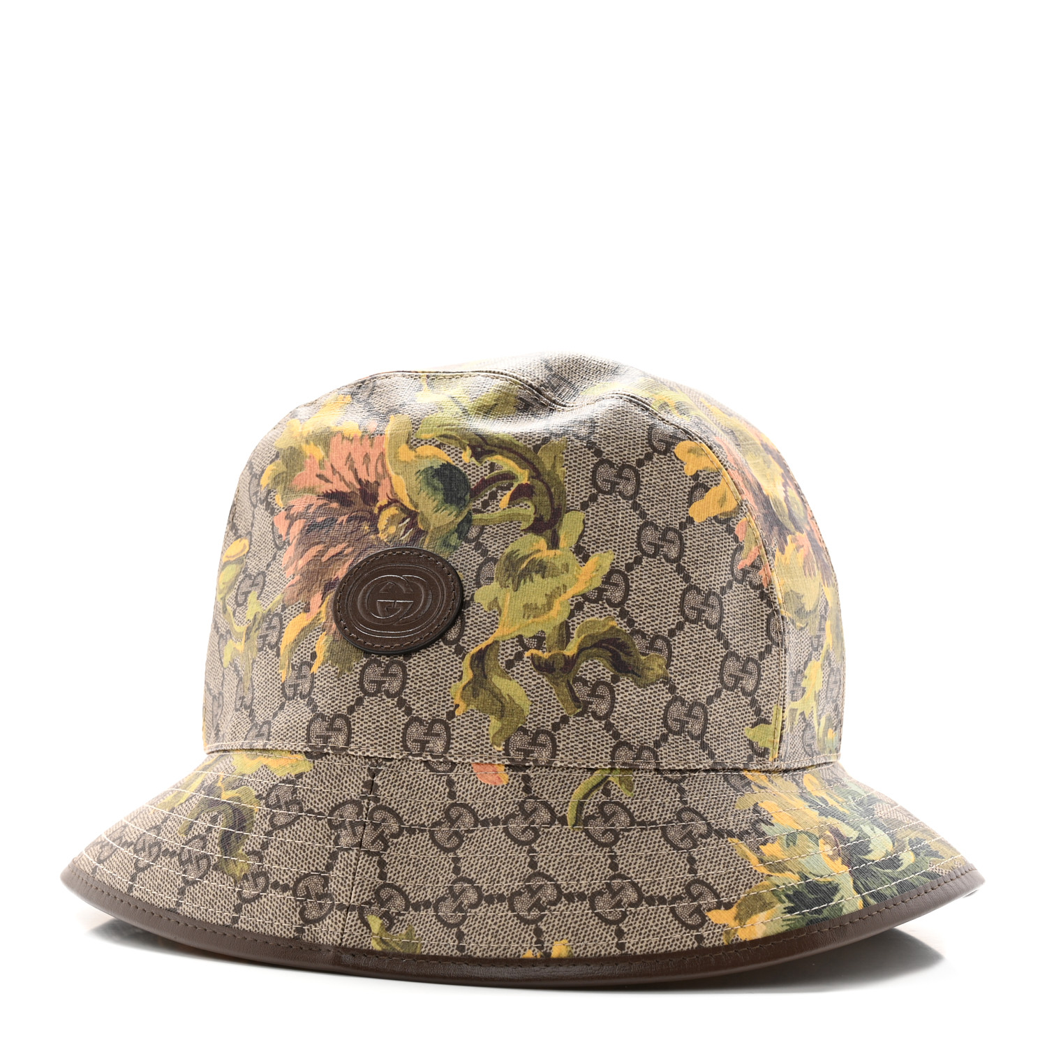 GUCCIグッチGG Monogram Bucket Hatキャップ GUCCI GG Supreme Monogram Azalea Calfskin Dusty Carnation
