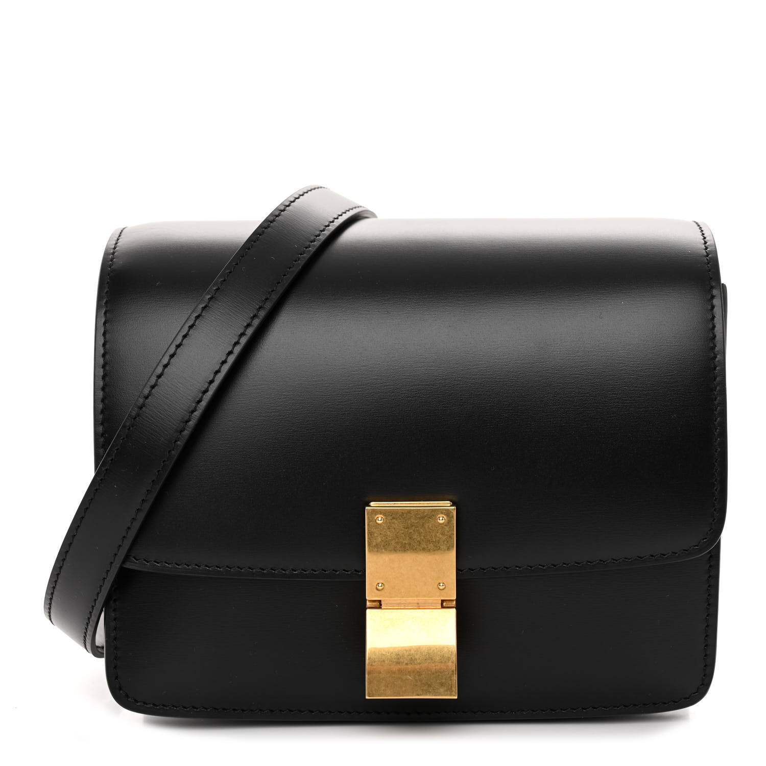 セリーヌ CLASSIC BOX BAG BLACK PD1584 Explore a Celine Black Leather Medium Classic Box Bag