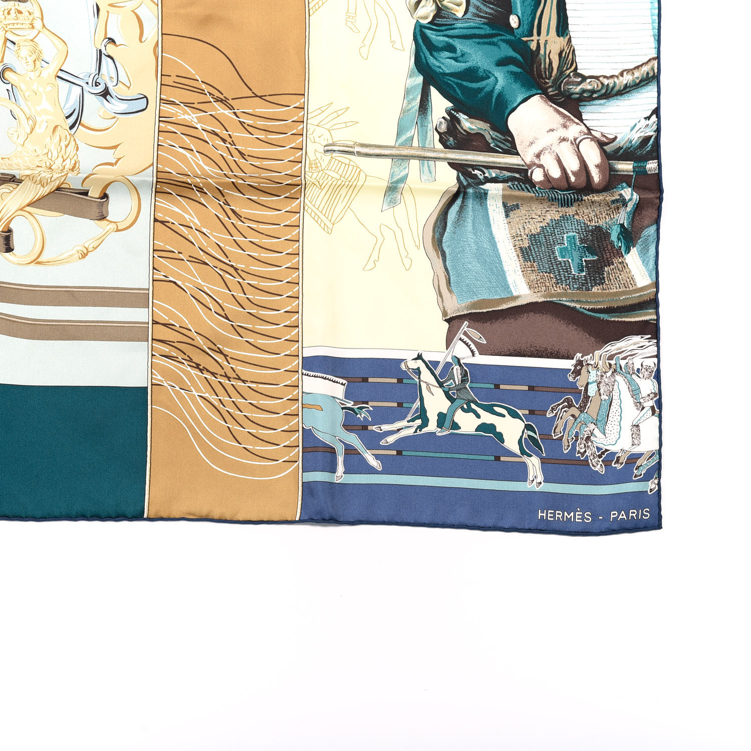 HERMES Silk Carre En Carres Scarf 90 766285 | FASHIONPHILE