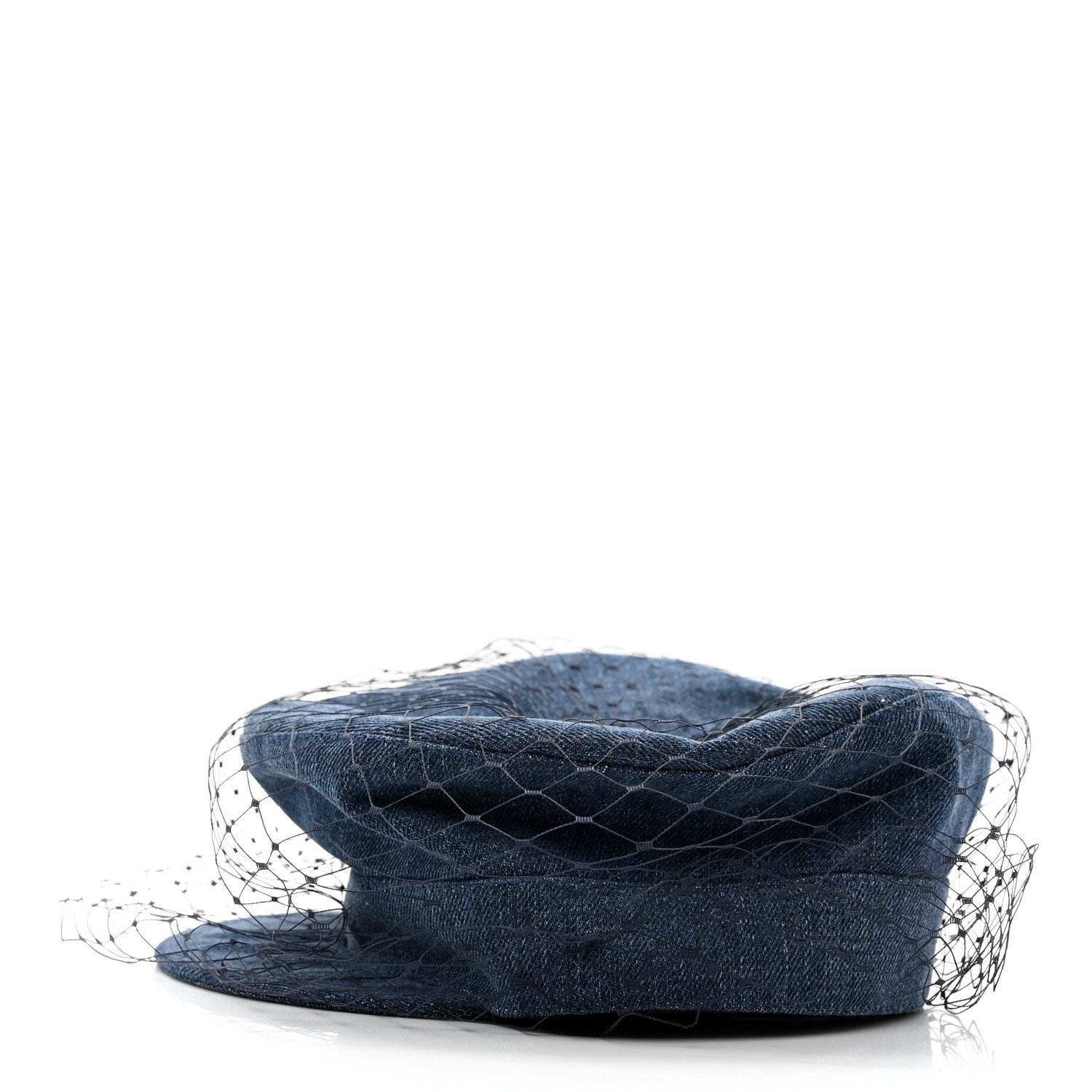 ディオール　Arty キャップ CHRISTIAN DIOR Lambskin Arty Cap with Veil 57 Black 641980