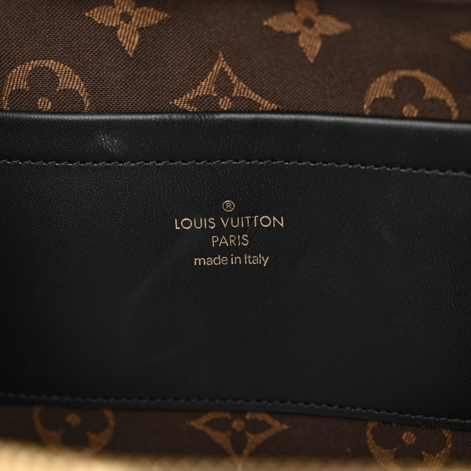 LOUIS VUITTON Calfskin Monogram Embossed Utility Crossbody