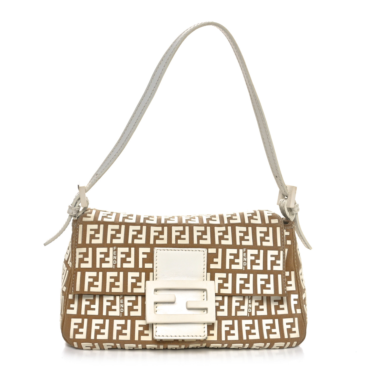 Fendi Vintage Zucchino Mini Mama Baguette Bag | Vivrelle