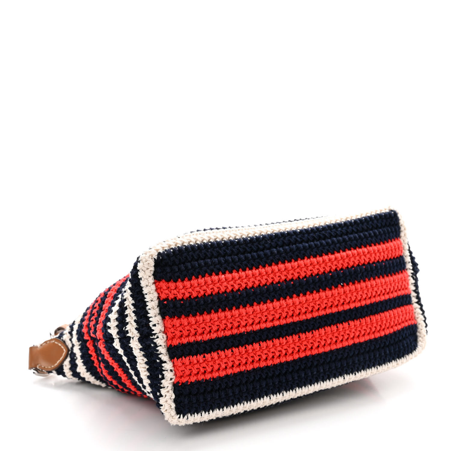MIU MIU Fabric Crochet Mini Spirit Cire Bag Blue Red White