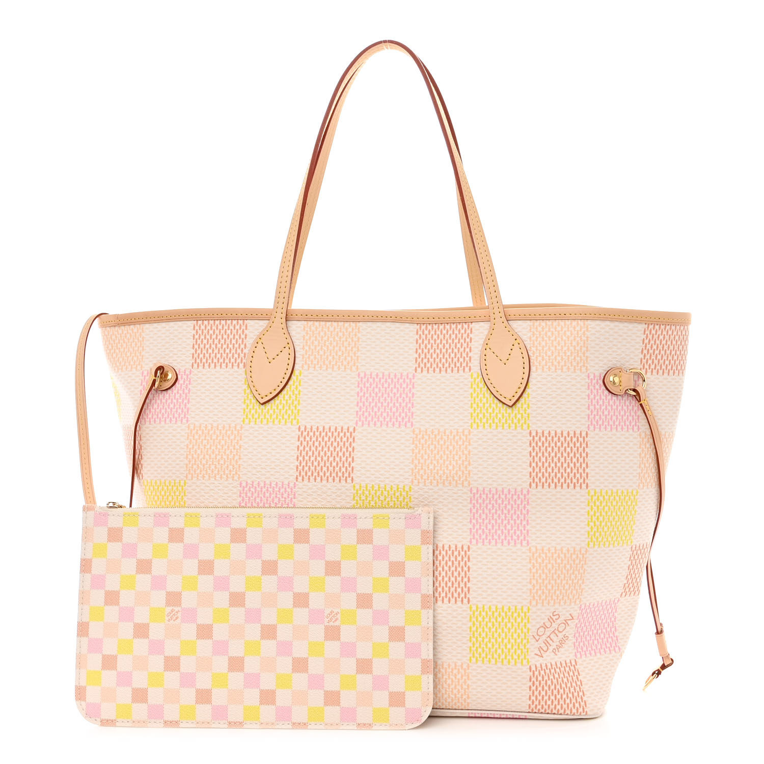【無料郵送/関税込/正規品】 Louis Vuitton Neverfull MM Peach 446412f1cc75030c9ae98a82e17db5