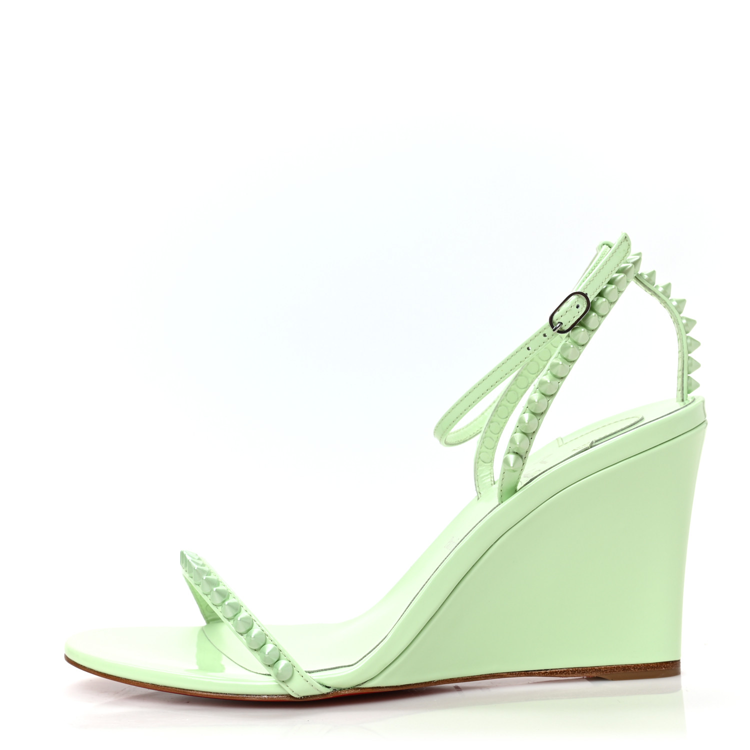CHRISTIAN LOUBOUTIN Patent Calfskin So Me Spike 85 Wedge