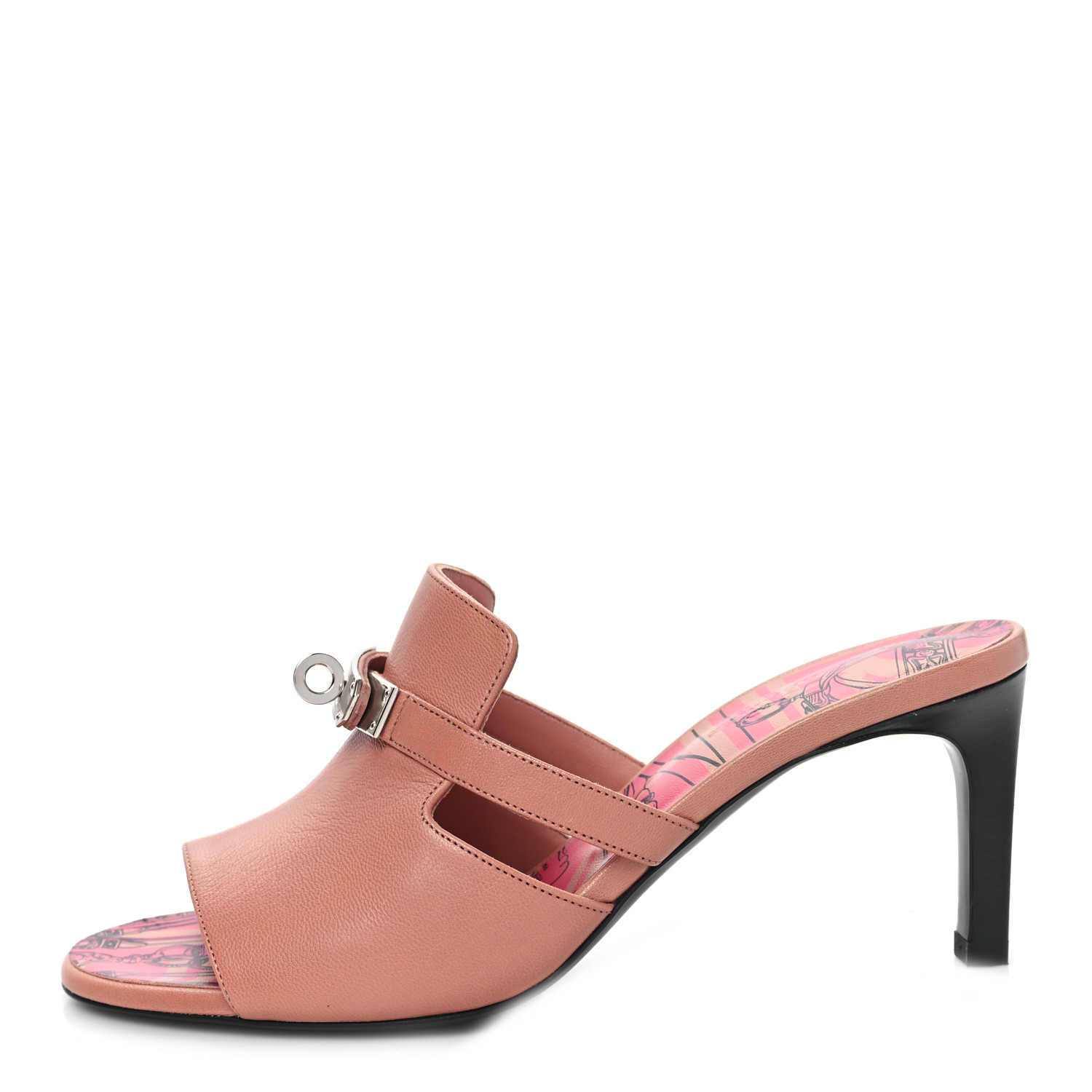 HERMES Goatskin Cute Sandals 37 1458295 | FASHIONPHILE