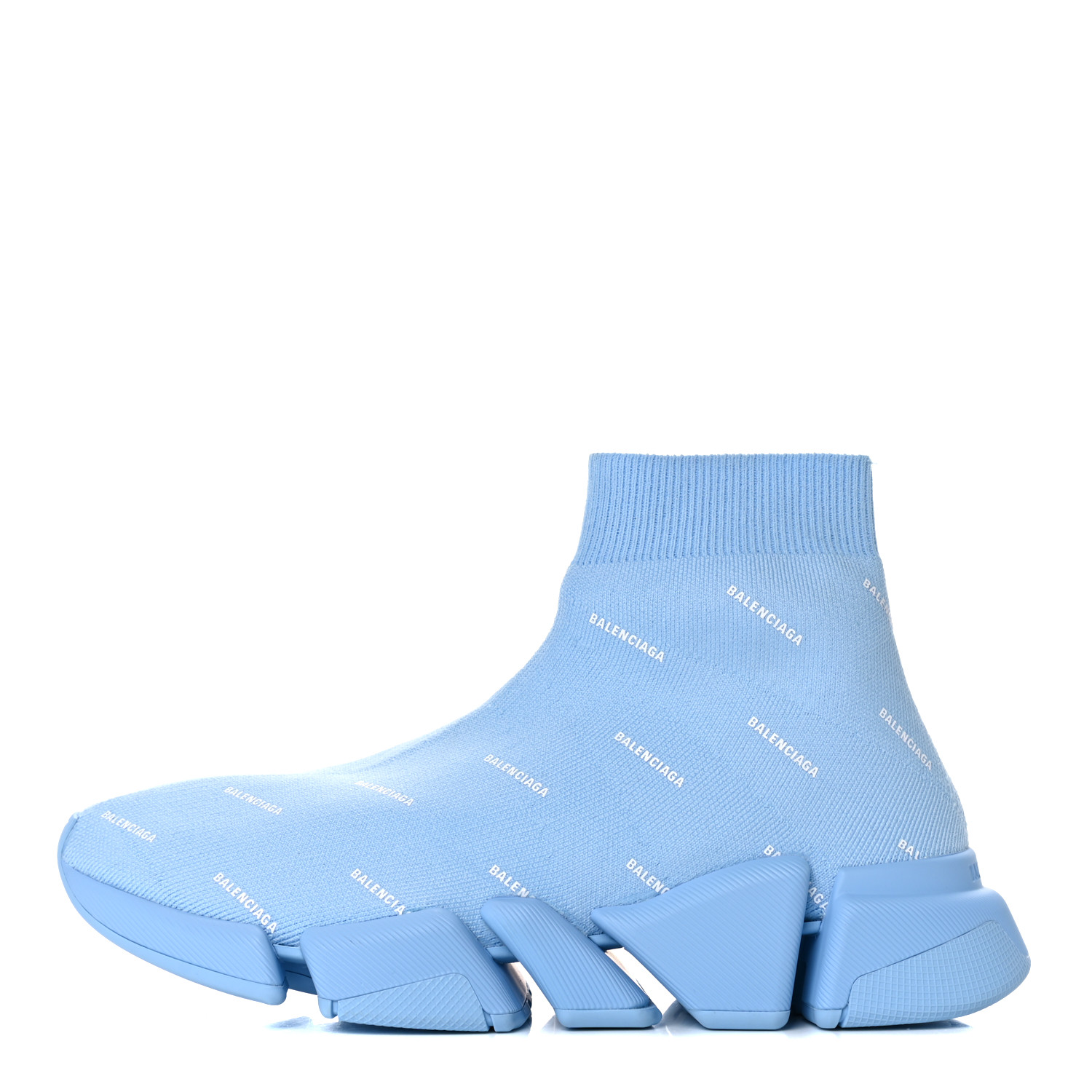【関税&送料込】Balenciaga Light Blue Acetate Turbo Rectangl Balenciaga Speed 2.0 Sock Light Blue White High Top Knit