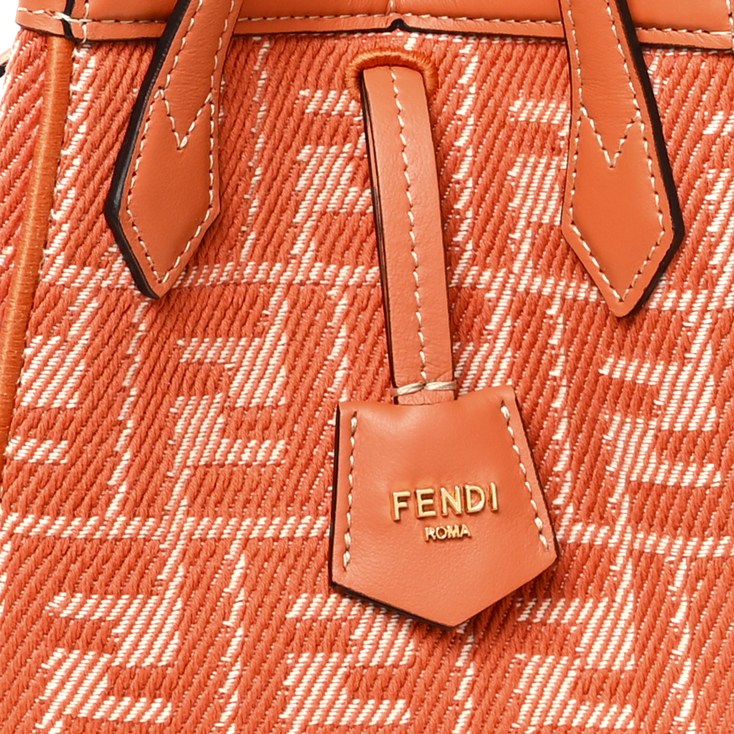 FENDI Jacquard FF Effect Denim Calfskin Mini Fendi Origami
