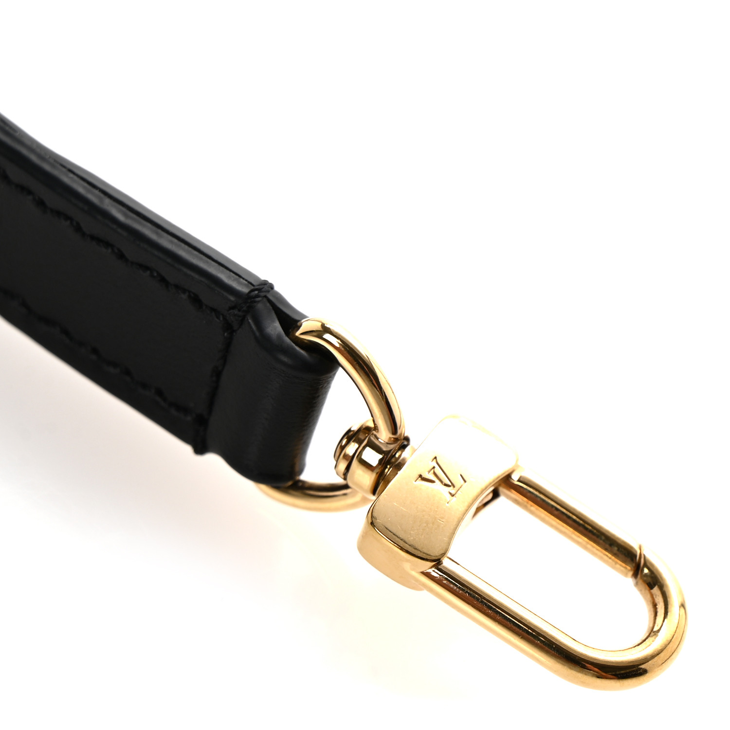 Louis Vuitton レザーベルト 黒/オリーブ Louis Vuitton Lv Skyline Black Silver Leather / Metal M0687