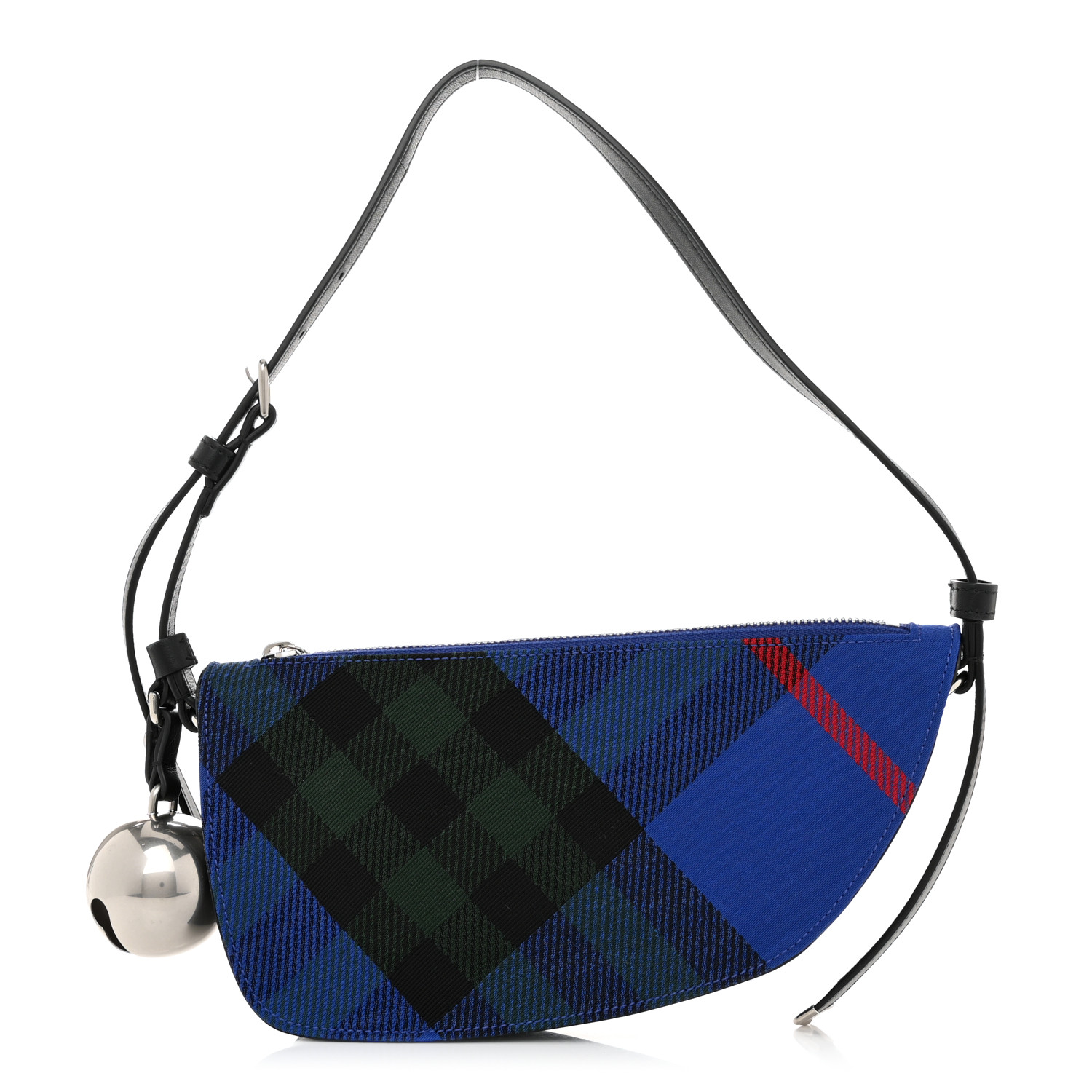 BURBERRY Jacquard Check Mini Shield Bag Knight 1618515