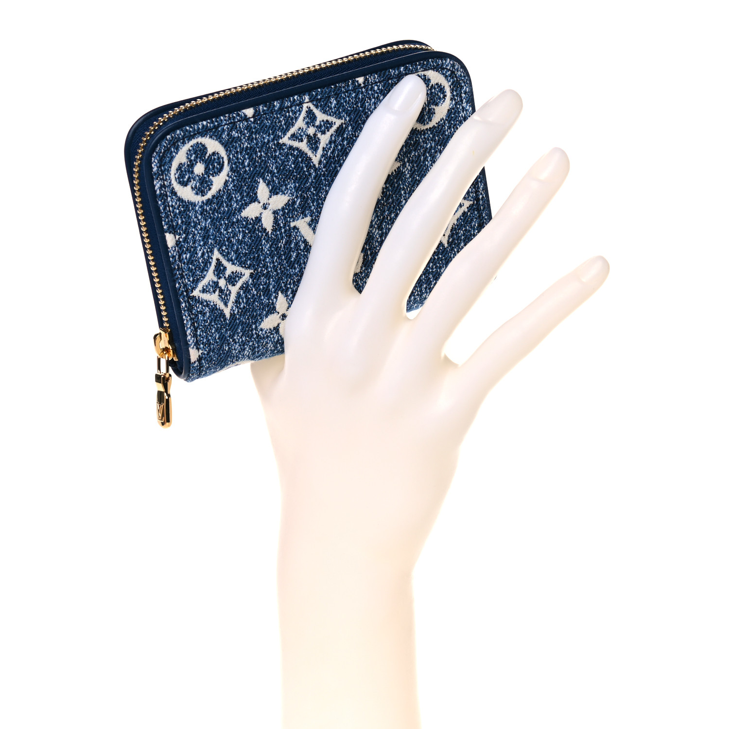 LOUIS VUITTON Denim Monogram Jacquard Zippy Coin Purse Bleu