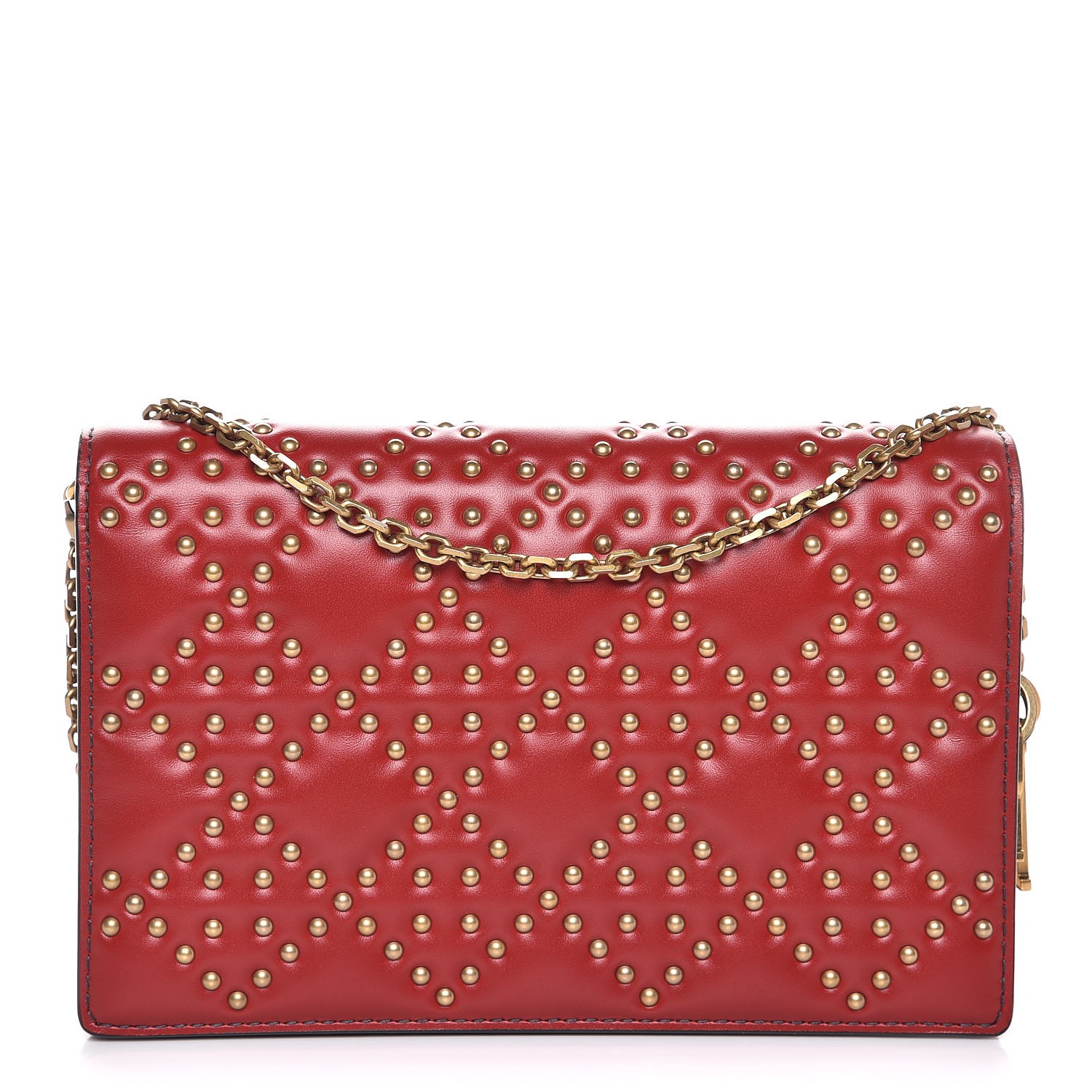 即発送【DIOR】ディオール★RED PATENT LADY WALLET【ランクAB】 Christian Dior Women's Red Patent Credit Card Zip Wallet