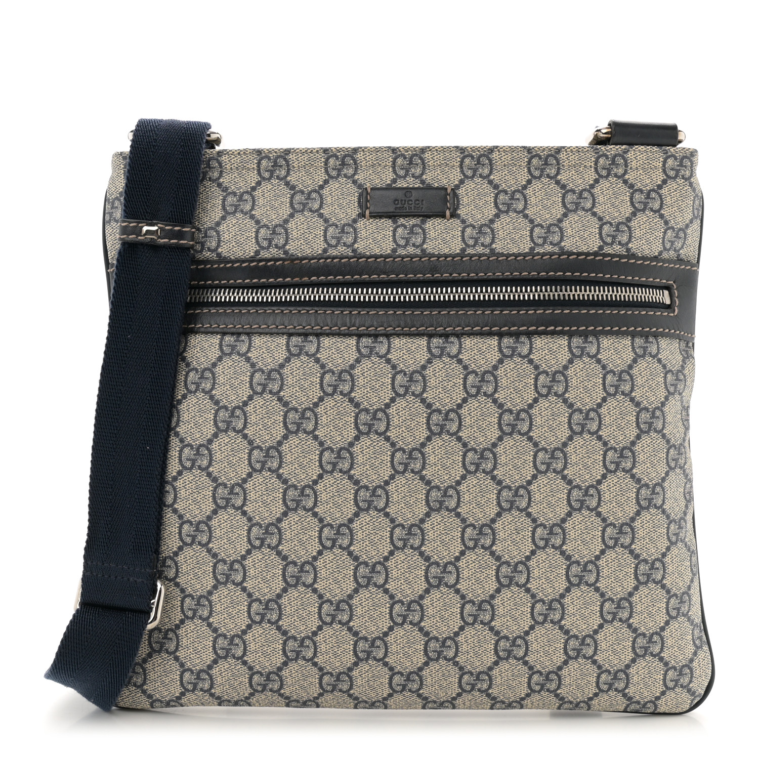 ショルダーバッグ GUCCI GG SUPREME MESSENGER BAG Gucci Black GG Supreme Messenger Bag - Shop Prestige