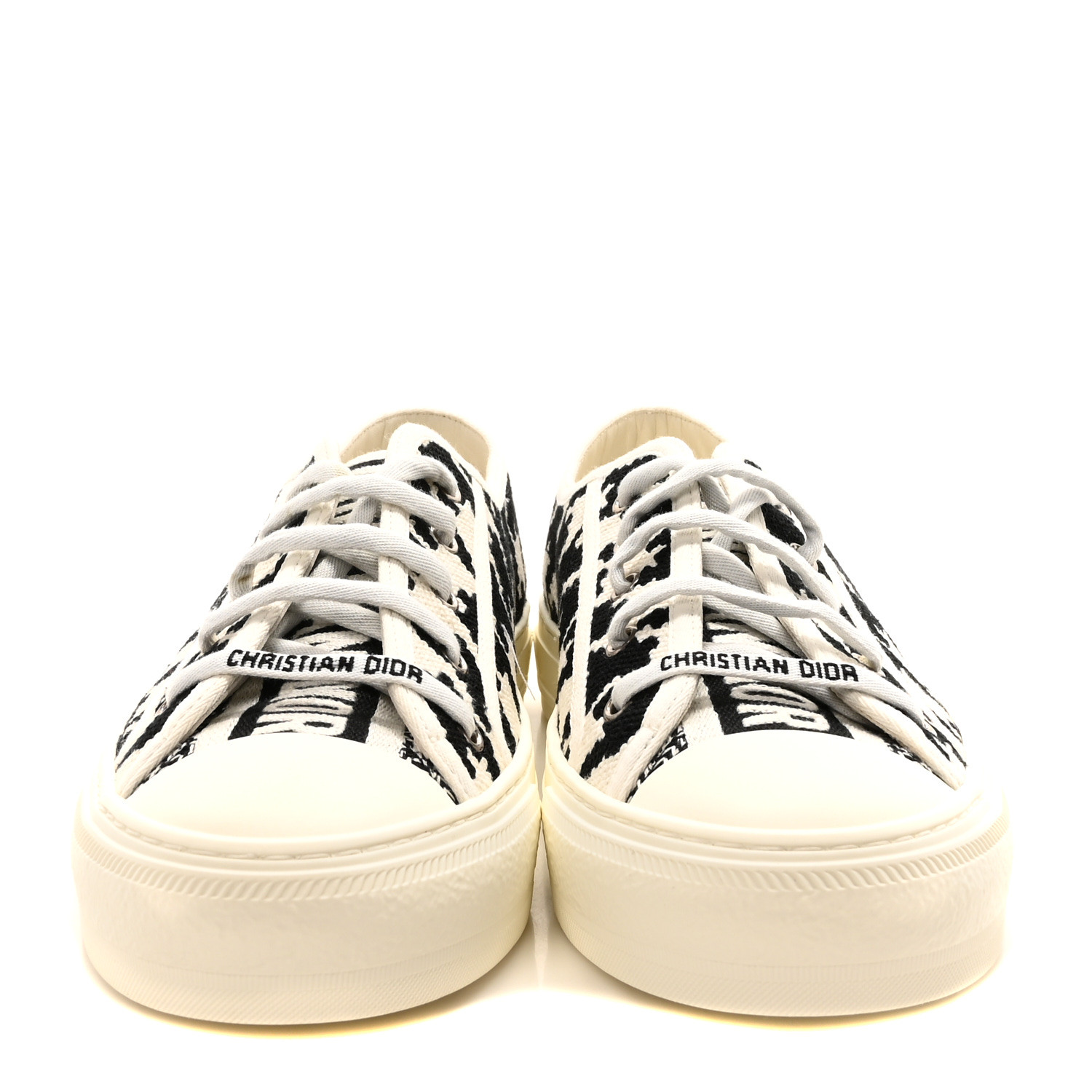 Dior ディオール CHRISTIAN DIOR Canvas Macro Houndstooth Embroidered Womens