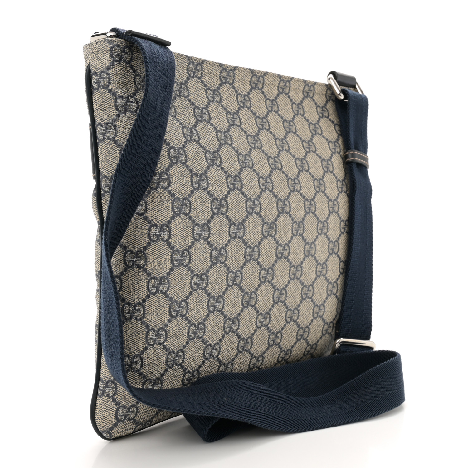 ショルダーバッグ GUCCI GG SUPREME MESSENGER BAG GUCCI GG Supreme Monogram Small Flat Side Zip Messenger Bag