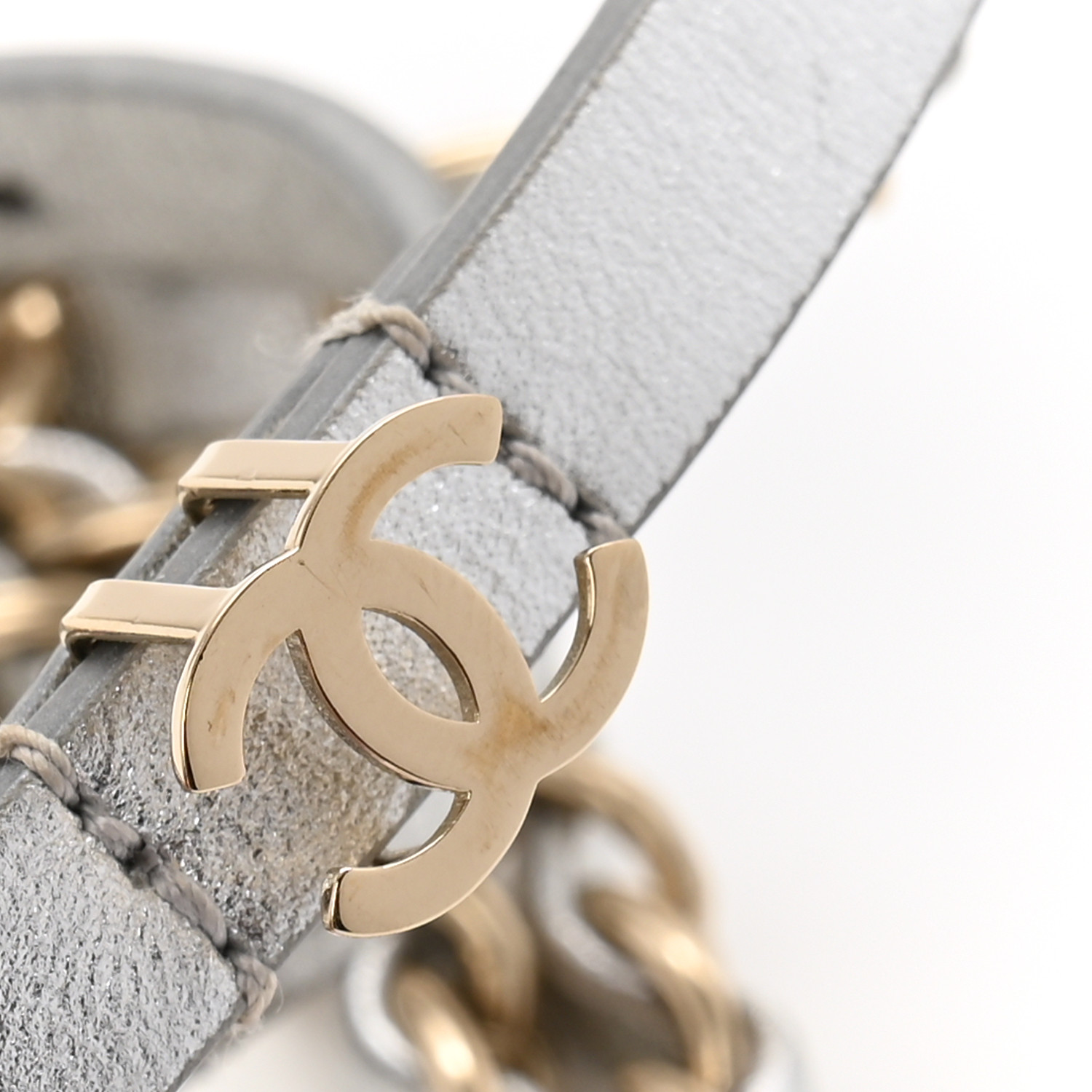 【超レア！】CHANEL レザー ベルト CCロゴ 80/32 CHANEL Calfskin Lambskin Zipper Chain CC Belt 80 32 Black