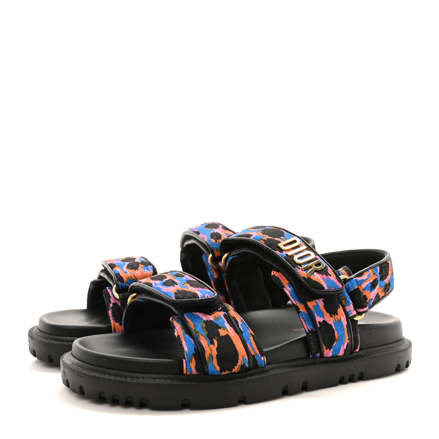 CHRISTIAN DIOR Technical Fabric Mizza Print Dioract Sandals