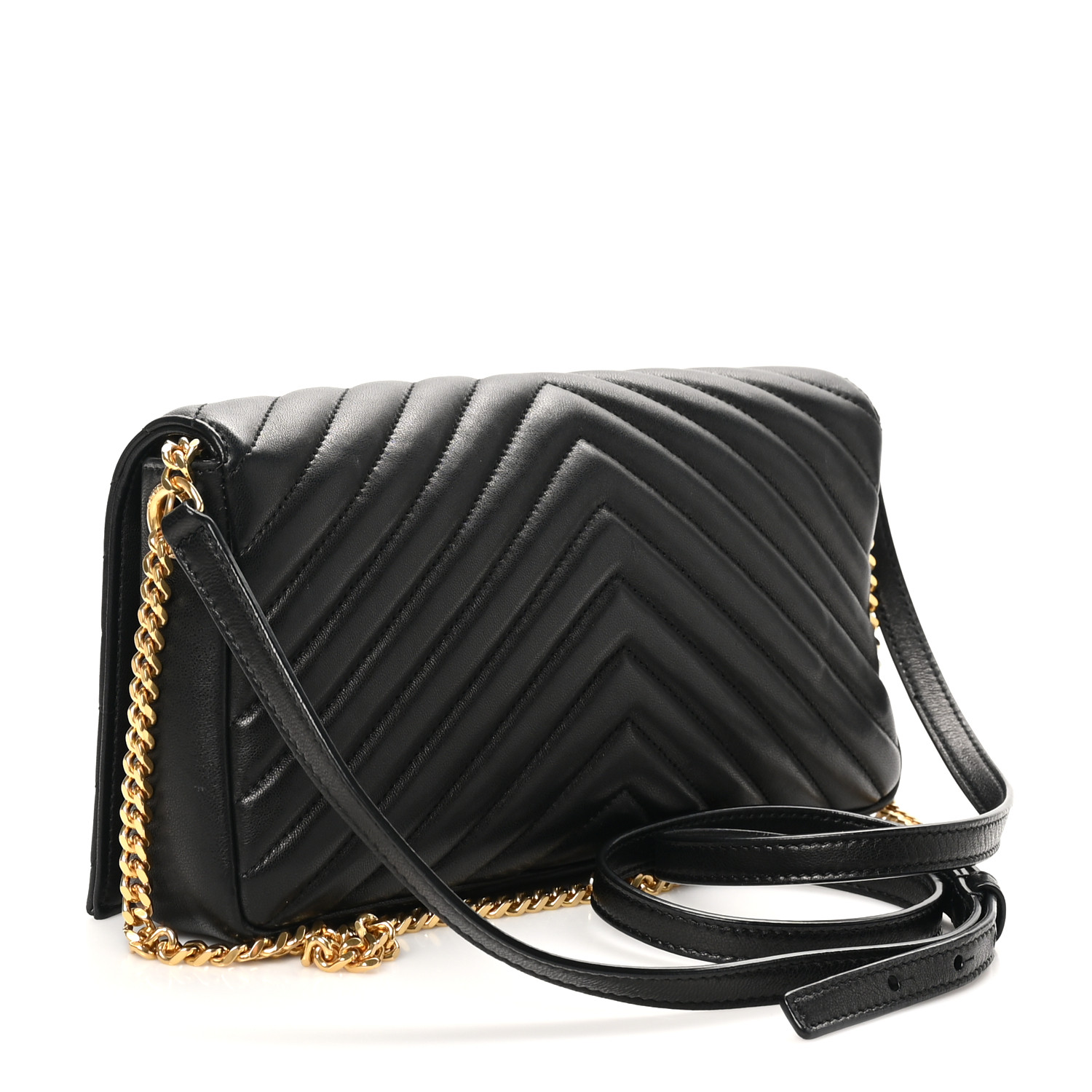 ■Saint Laurent■ Monogram Matelasse Kate 99 Shoulder Bag Bl SAINT LAURENT Lambskin Matelasse Monogram Kate 99 Black