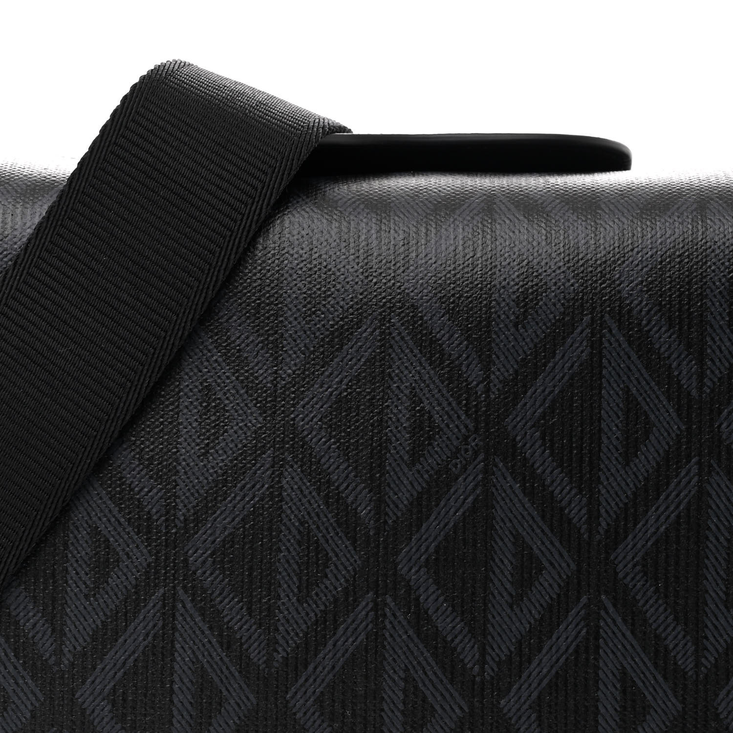 CHRISTIAN DIOR Canvas CD Diamond Lingot 22 Bag Black 1659209