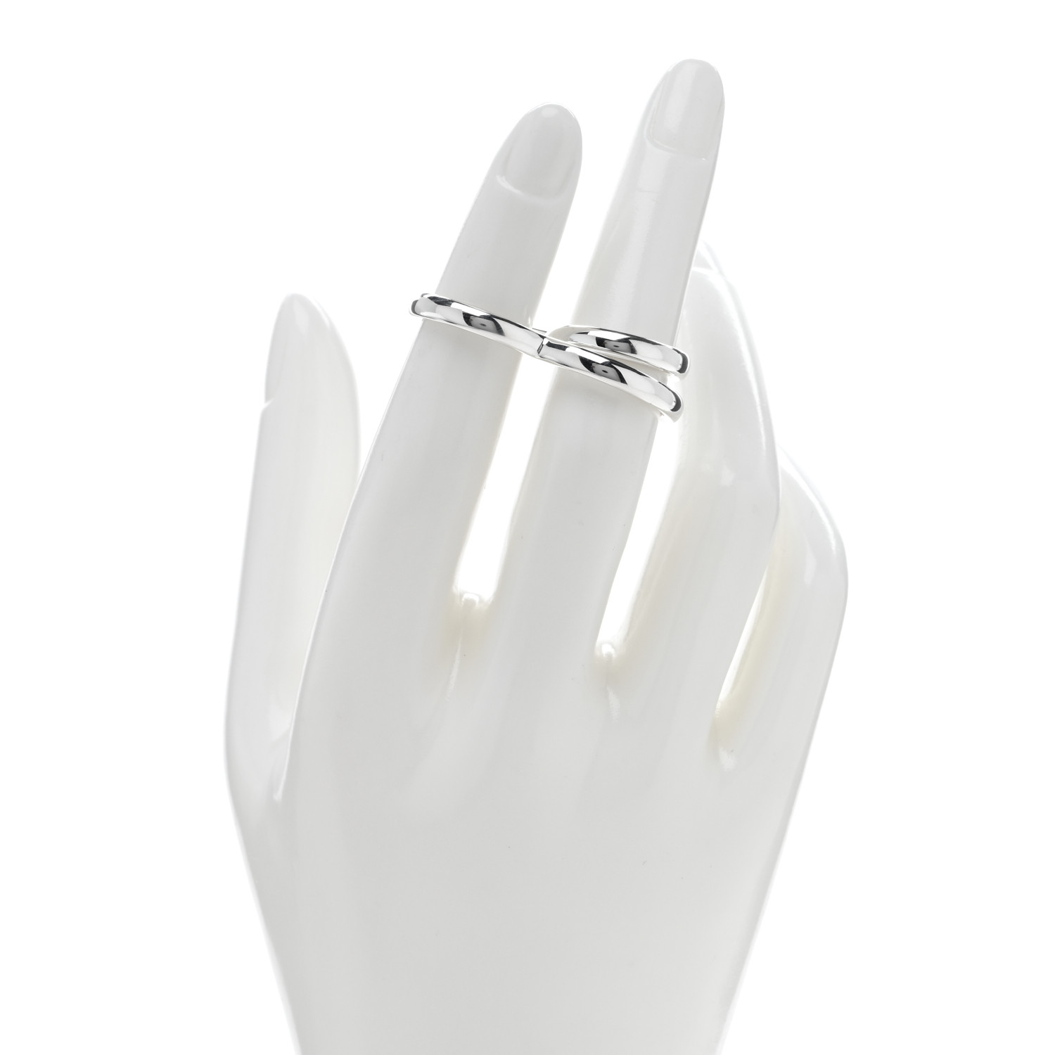 【ハートのシルエットが魅力☆】Hermes Vertige Coeur MM リング HERMES 洗練 上品なリング シルバー ハート Vertige Coeur MM