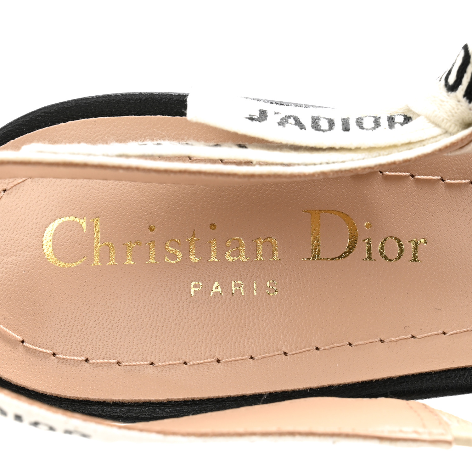 CHRISTIAN DIOR Technical Canvas Ribbon J'Adior Slingback