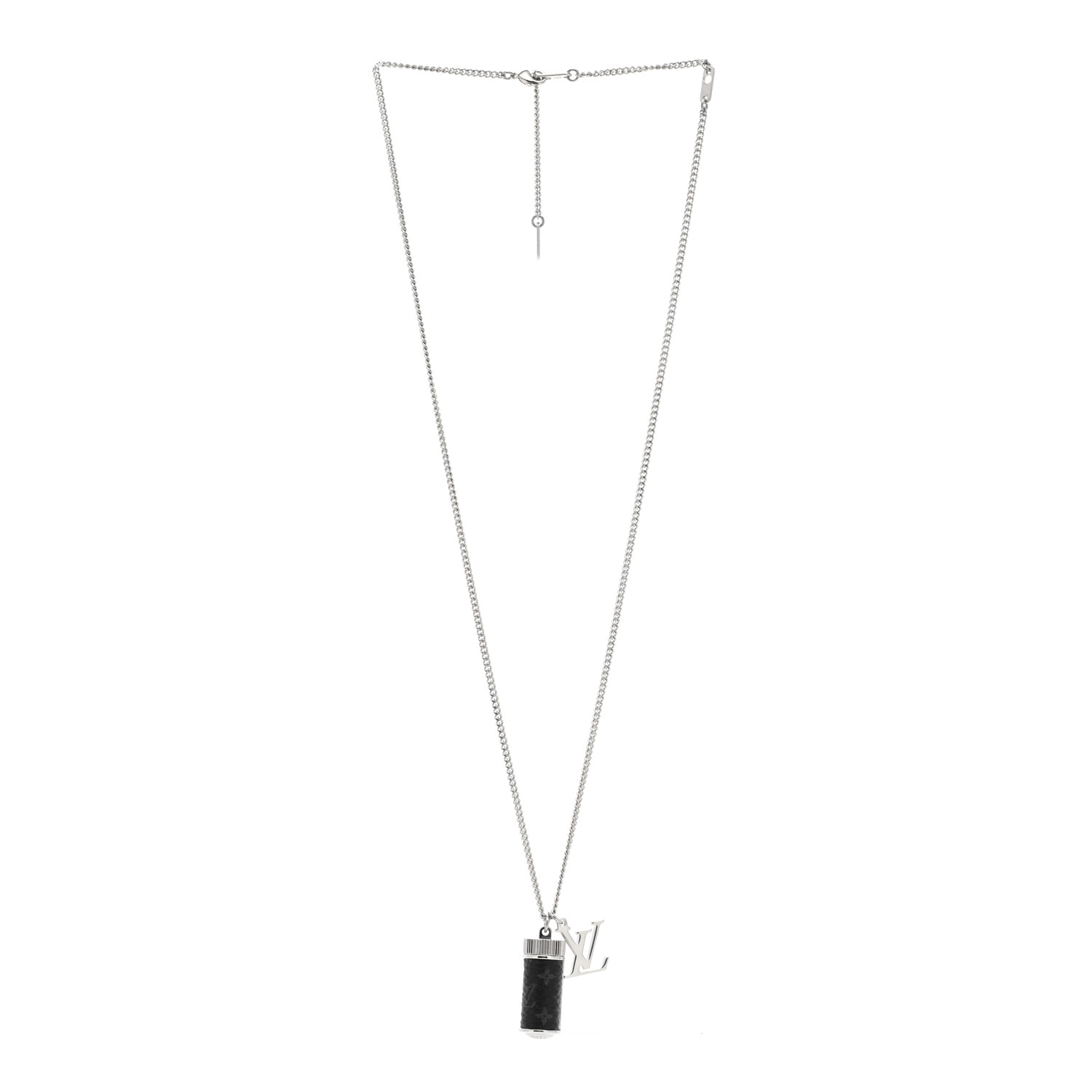 LOUIS VUITTON Monogram Eclipse Charms Necklace 1506258