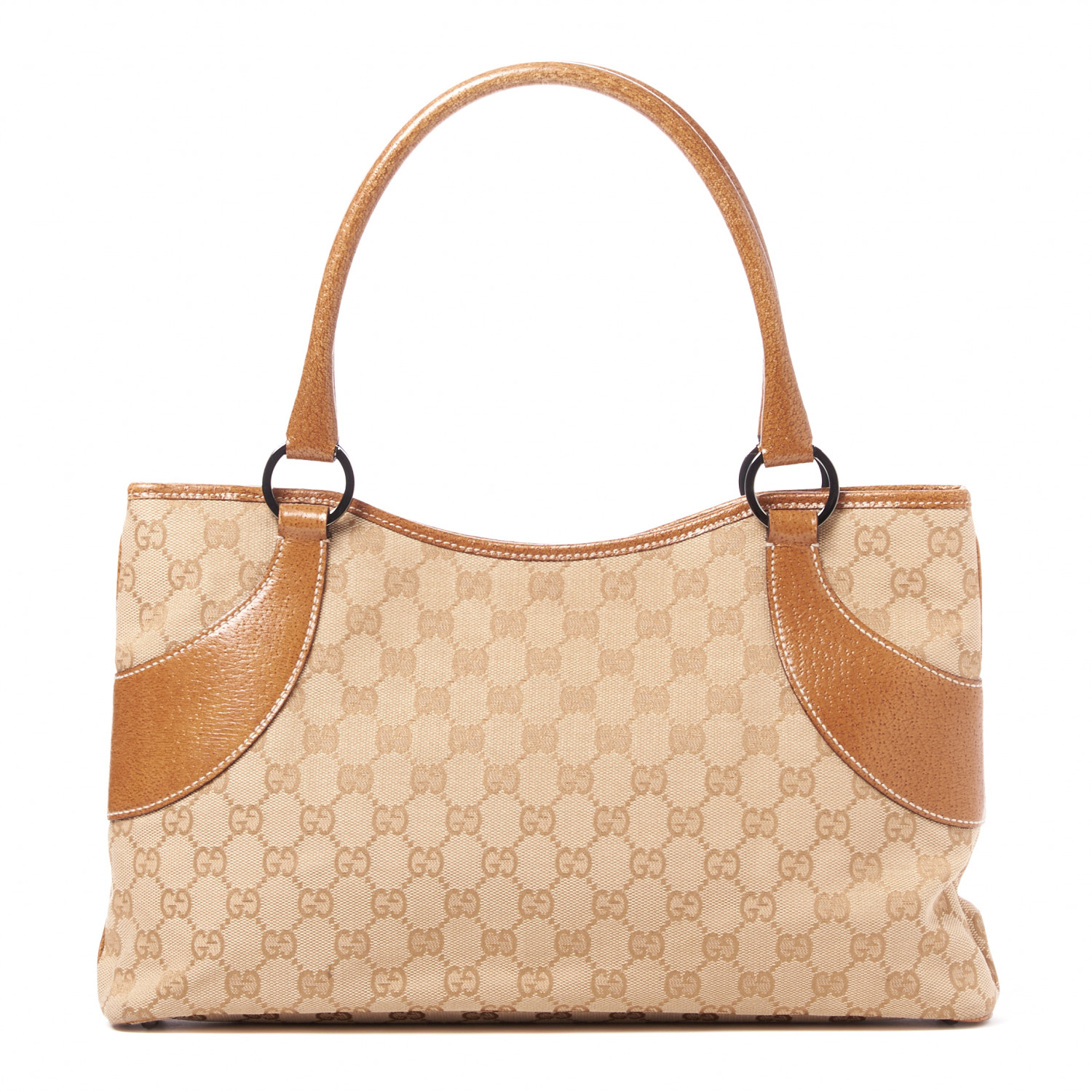 GUCCI Monogram Shoulder Bag Brown 707819 | FASHIONPHILE