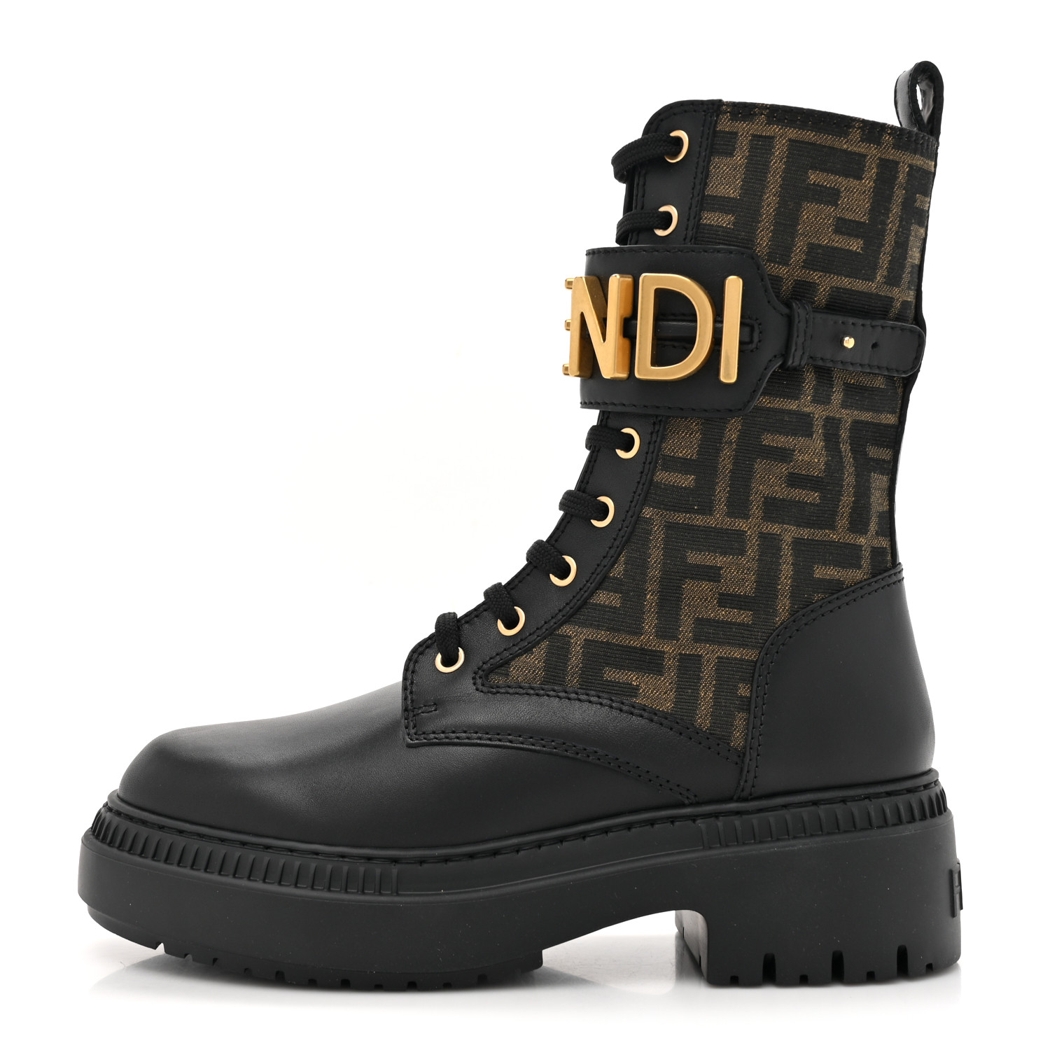 FENDI Vitello Fabric Jacquard FF Fendigraphy 50mm Biker
