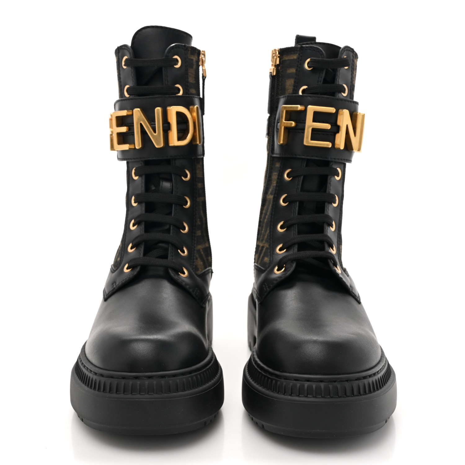 FENDI Vitello Fabric Jacquard FF Fendigraphy 50mm Biker