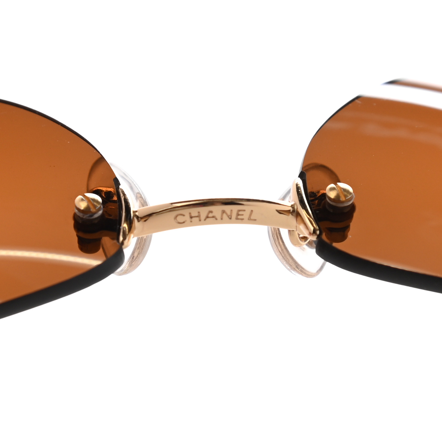 CHANEL サングラス 4013 CHANEL Sunglasses 4013 Orange Rimless Y2K Fashion Authentic