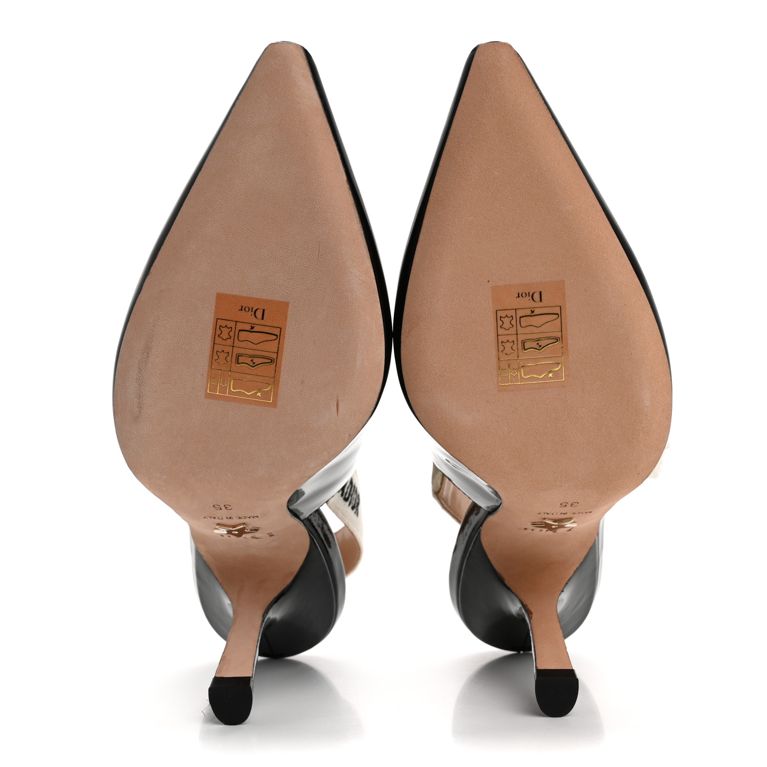CHRISTIAN DIOR Patent Ribbon J'Adior Slingback 100mm Pumps