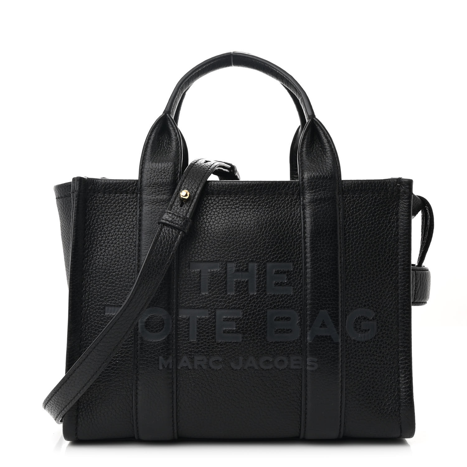 MARC JACOBS Grained Calfskin Small The Tote Bag Black