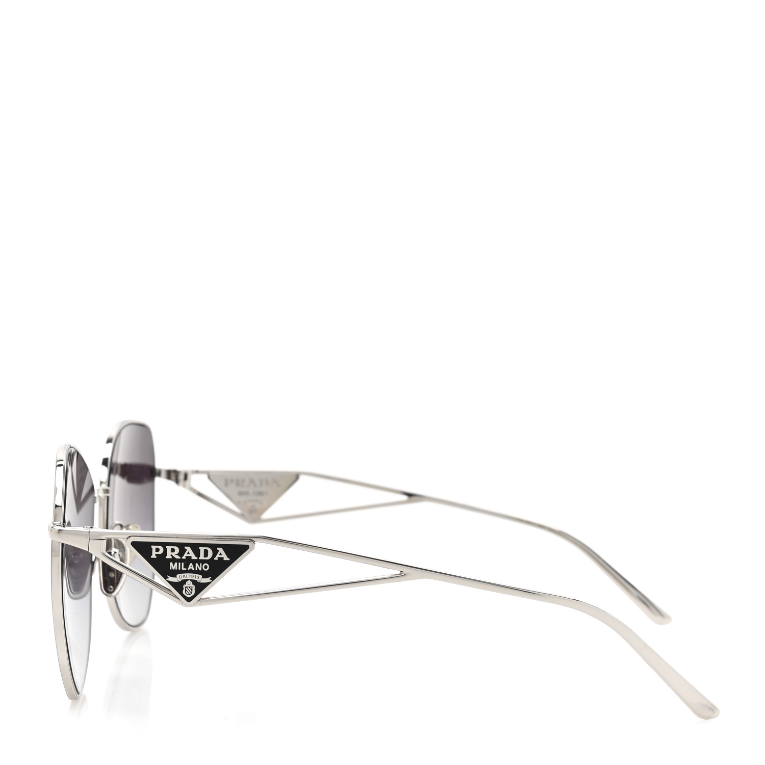 小物 PRADA SPR57A PRADA Metal Symbole Triangle Logo Sunglasses SPR57Y Pink