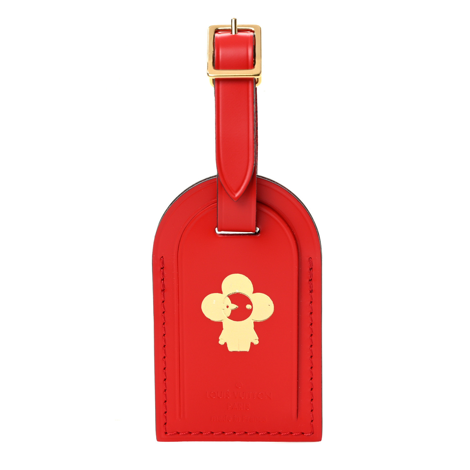 Louis Vuitton レザー タグ 赤 Louis Vuitton レザー ラゲッジタグ 赤 - メルカリ