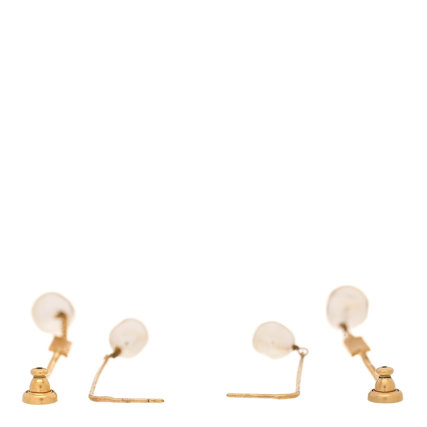 CHRISTIAN DIOR Pearl J'adior Dangle Earrings Gold 1434358