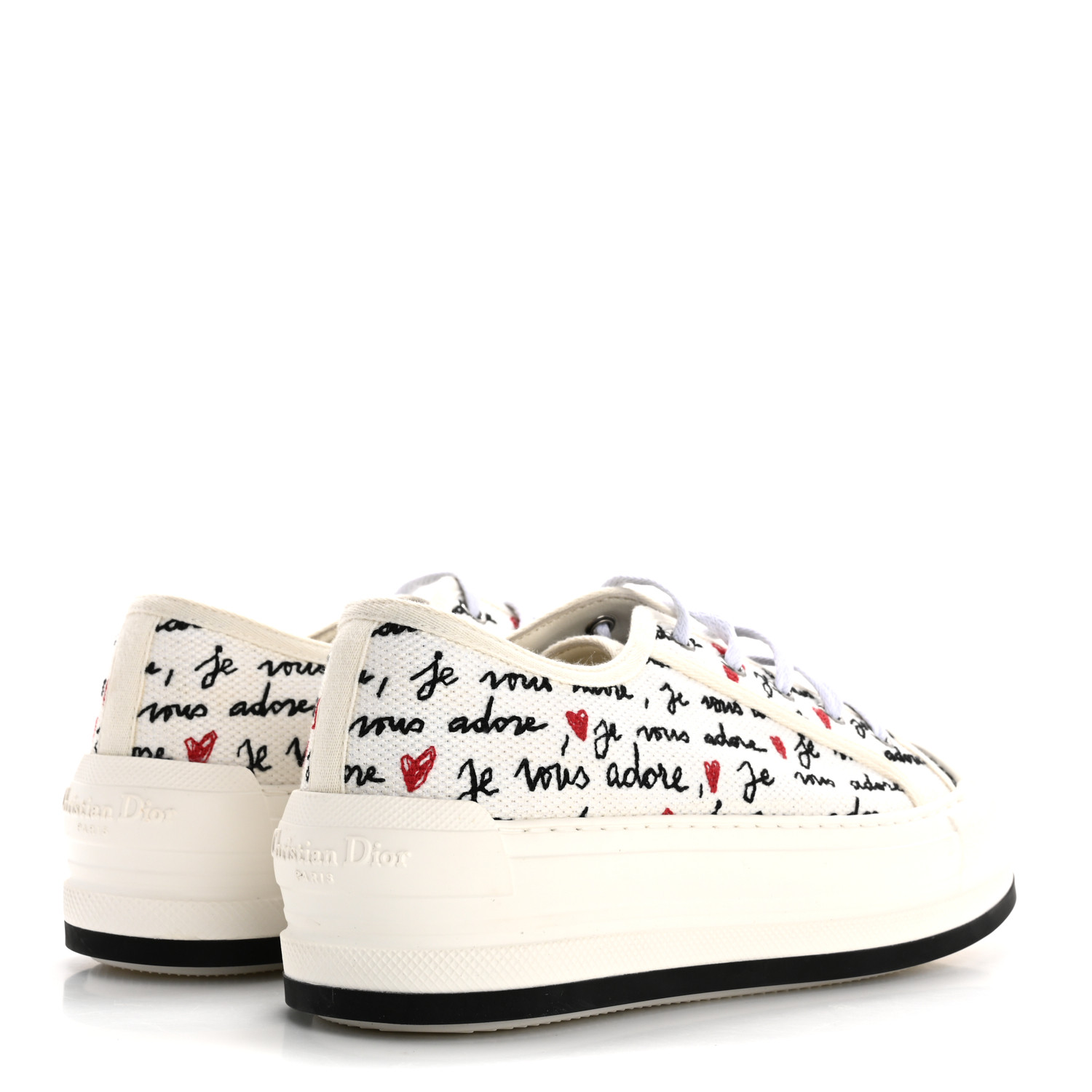 DIOR靴 CHRISTIAN DIOR Canvas Dioramour Walk'N'Dior Low Top Sneakers