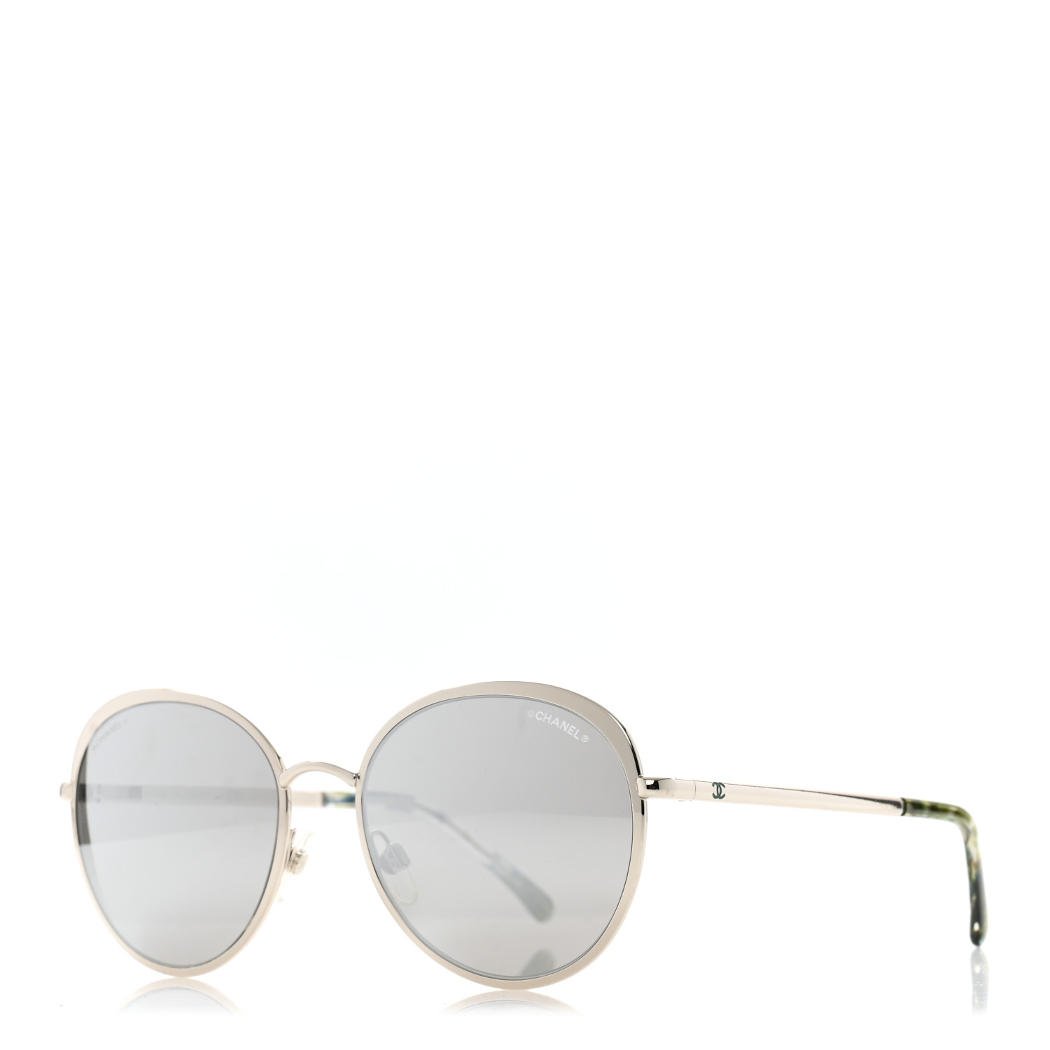 CHANEL Round Spring Sunglasses 4206 Silver 1671675