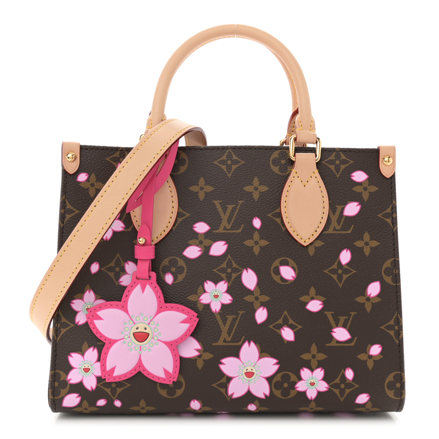 【春らしいサクラ♡】Louis Vuitton オンザゴー PM LOUIS VUITTON LV X TM Monogram Cherry Blossom Onthego PM