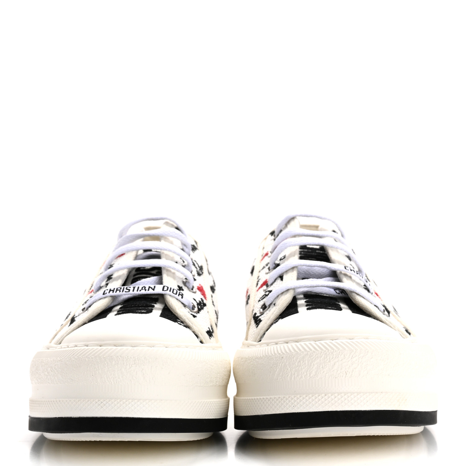 CHRISTIAN DIOR Canvas Dioramour Walk'N'Dior Low Top Sneakers