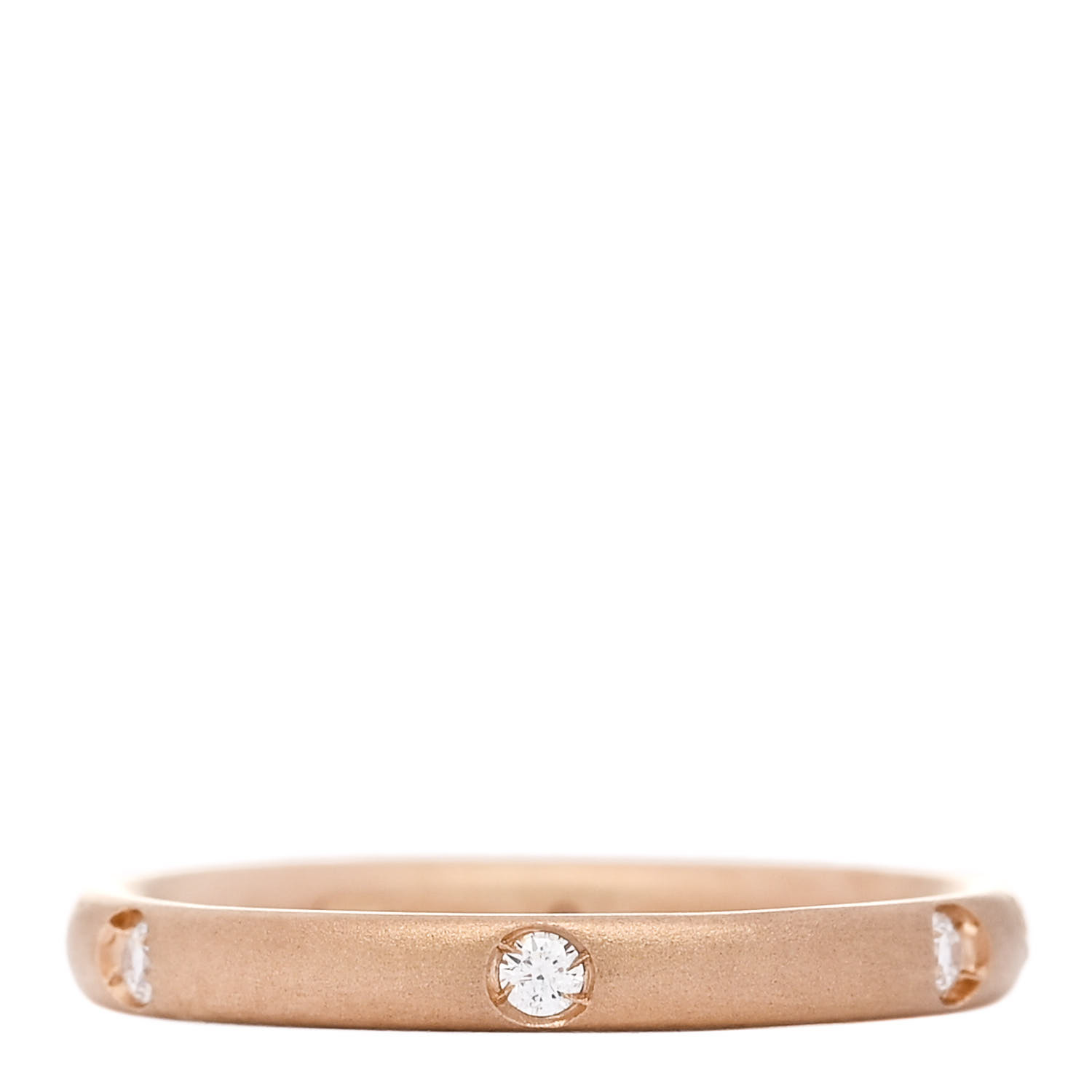 【Pomellato】サビア 18K ローズゴールド ダイヤモンド バングル Pomellato 18k Diamond Wave Bubble Rose Gold Band Ring Size 6